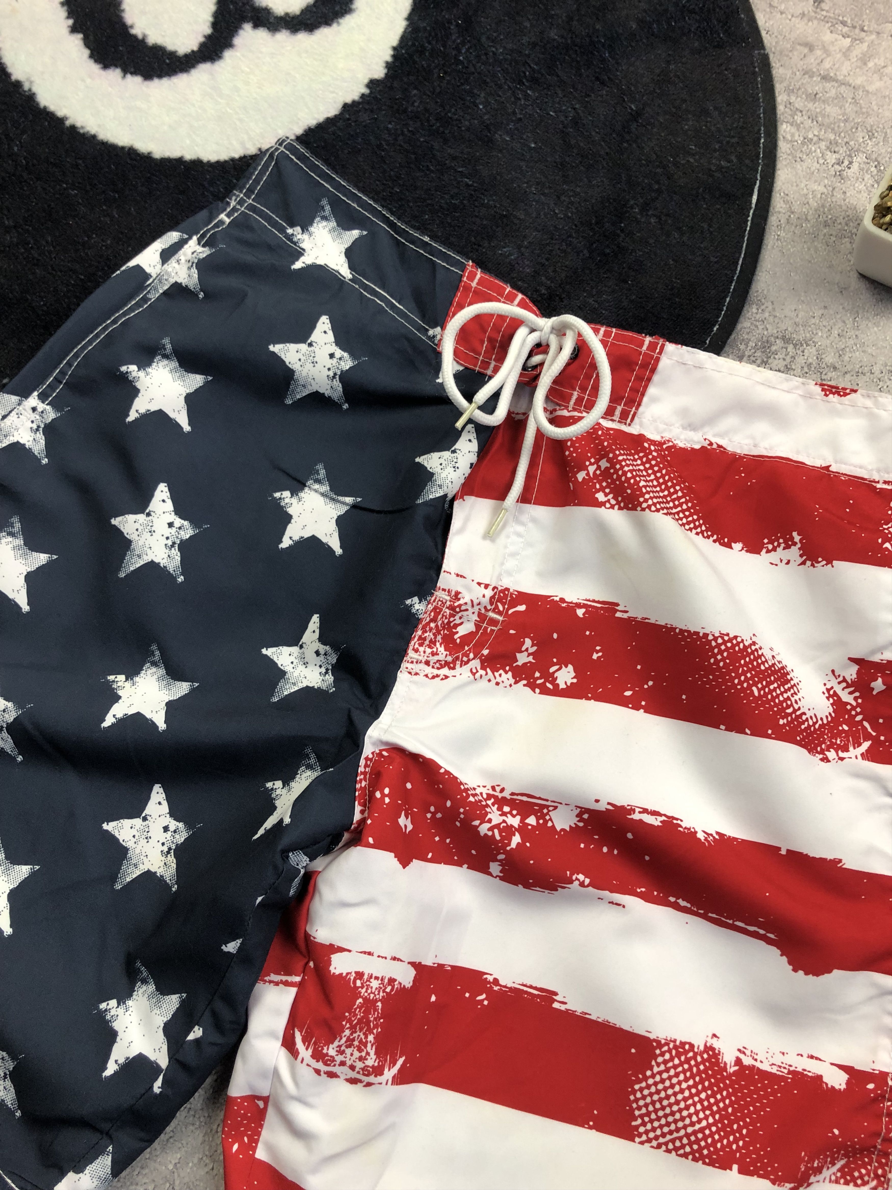 Other AMERICAN FLAG Style Big Logo Hype Streetwear Y2k Swim Shorts Size US 32 / EU 48 - 5 Thumbnail