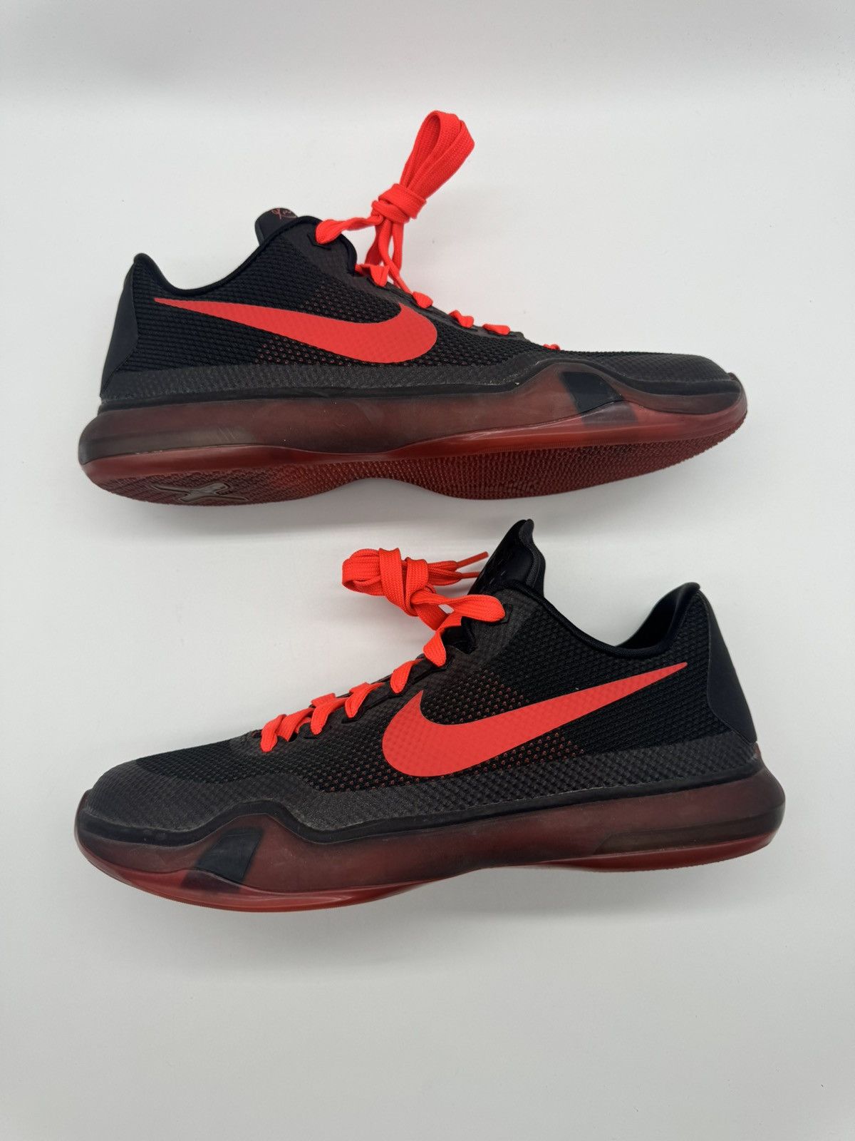 Nike Nike Kobe 10 GS Bright Crimson Black Red Youth Size 7 (7Y) Size US 7 / EU 40 - 2 Thumbnail