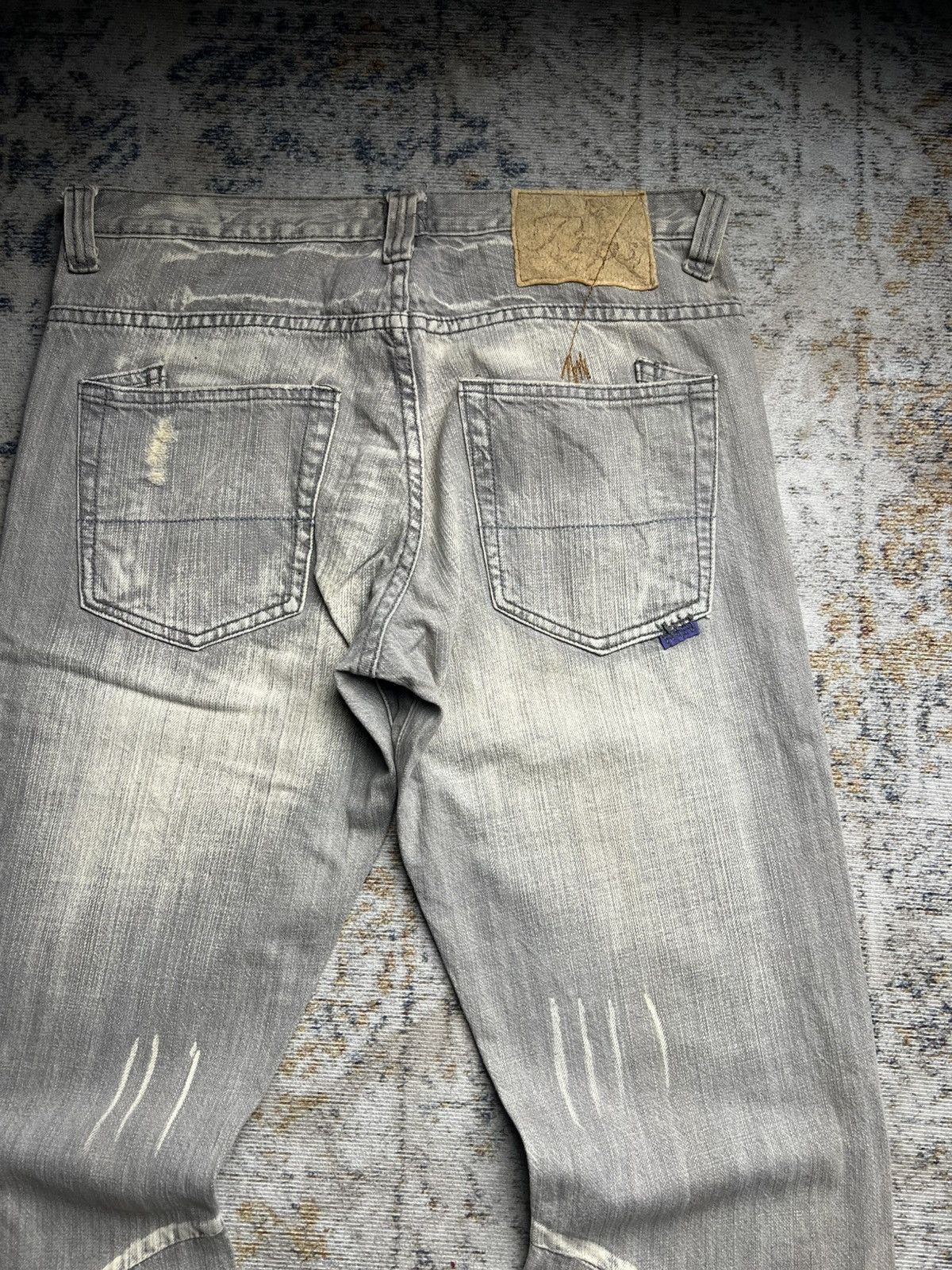 Tornado Mart PRPS Distressed Clawmark Flared Jeans Size US 32 / EU 48 - 5 Thumbnail