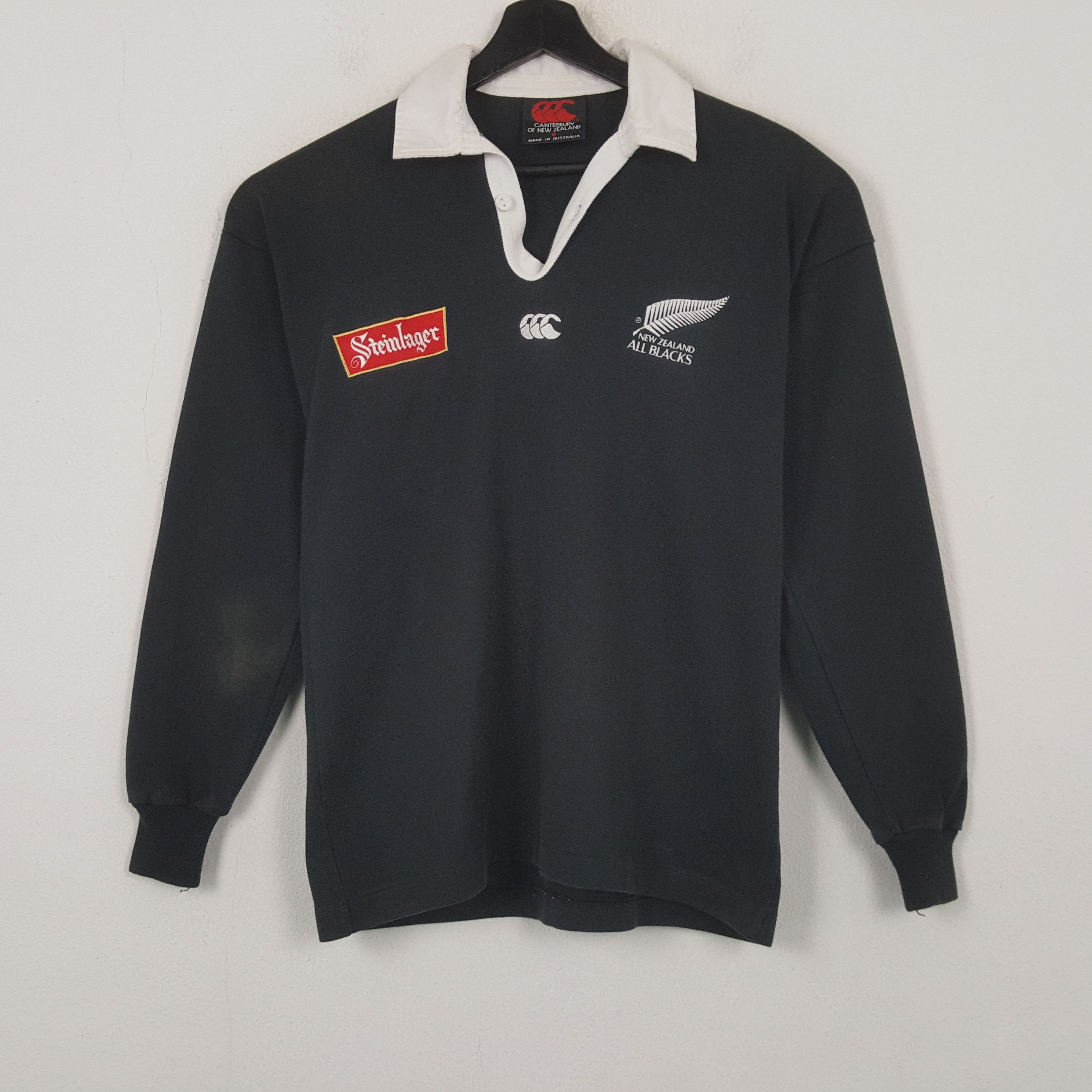 Canterbury of New Zealand All Blacks Canterbury Steinlager Polos Rugby Style RR22 Size US M / EU 48-50 / 2 - 1 Thumbnail