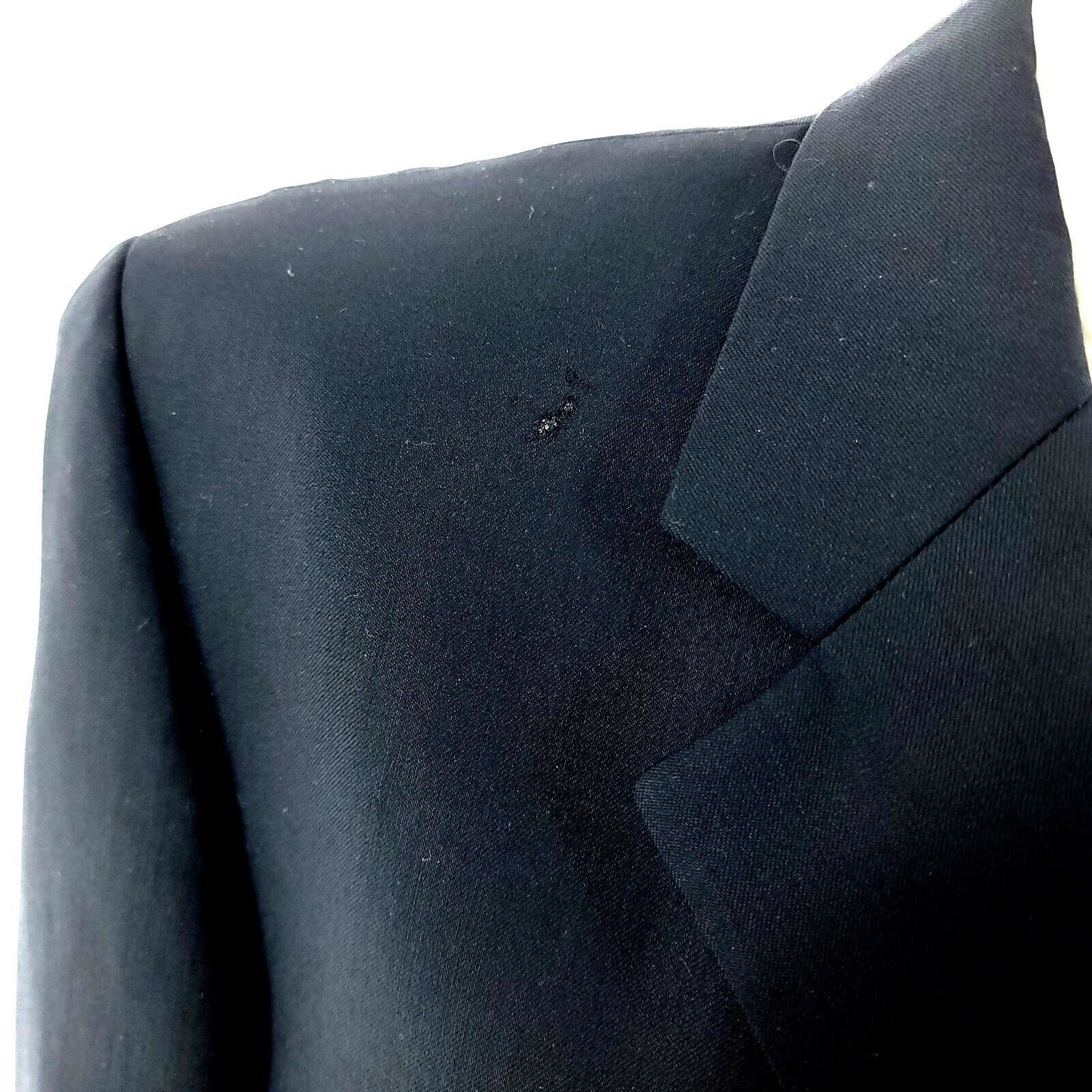 Designer DAMAGED S. Cohen Performance 3 Brown Button Blazer 42R Blue Size 42R - 2 Thumbnail