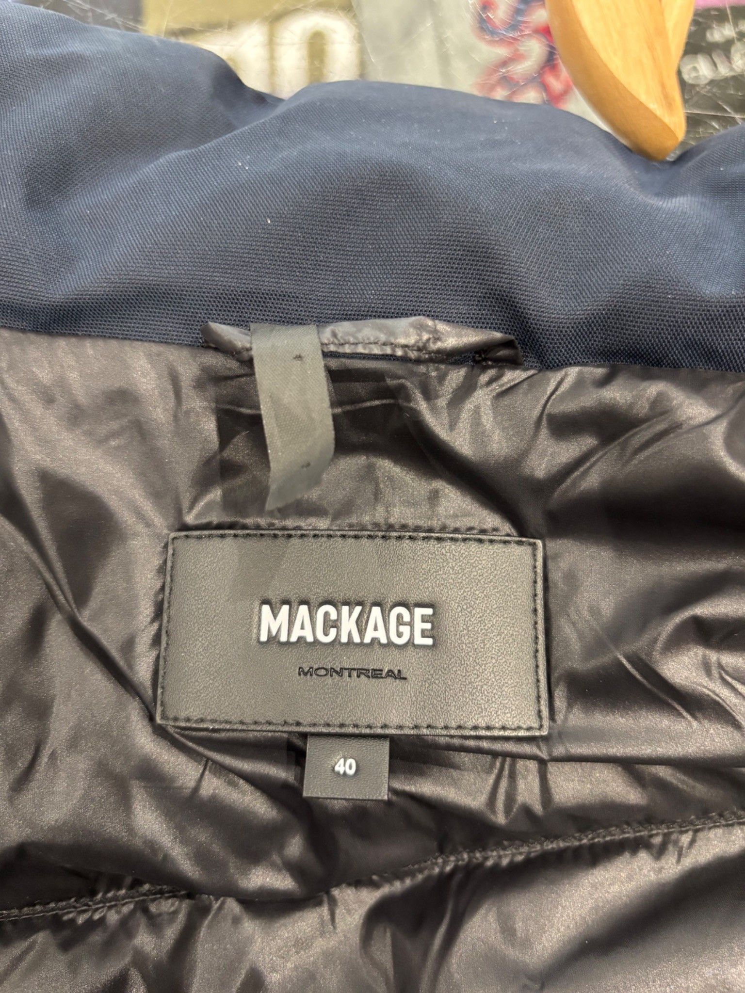 Mackage Mackage Navy Blue Joseph Nordic Tech Down Vest Size US L / EU 52-54 / 3 - 3 Thumbnail