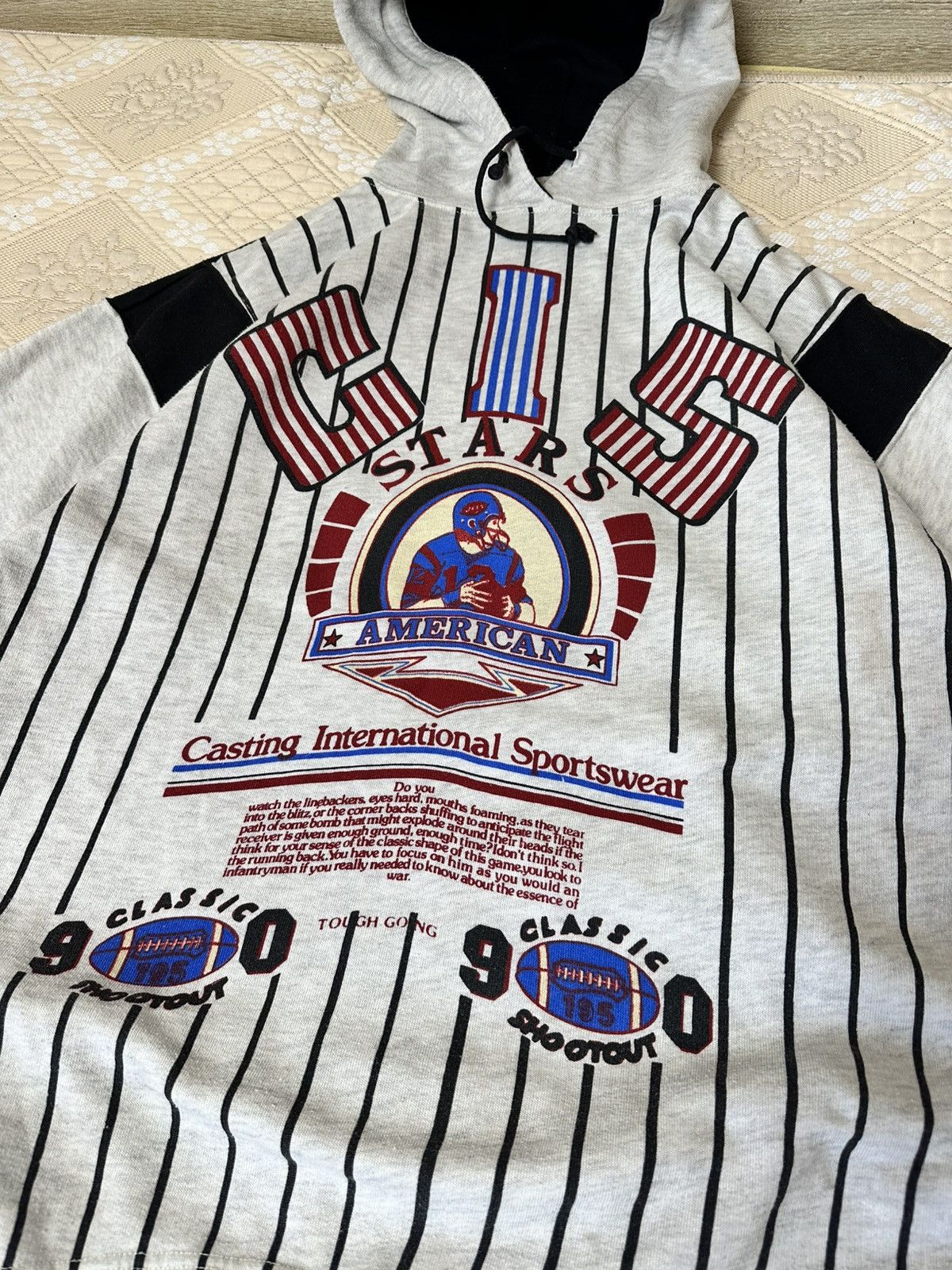 NFL 🔥 90s NFL Vintage Football Hoodie Sweatshirt CIS USA Size US M / EU 48-50 / 2 - 8 Thumbnail