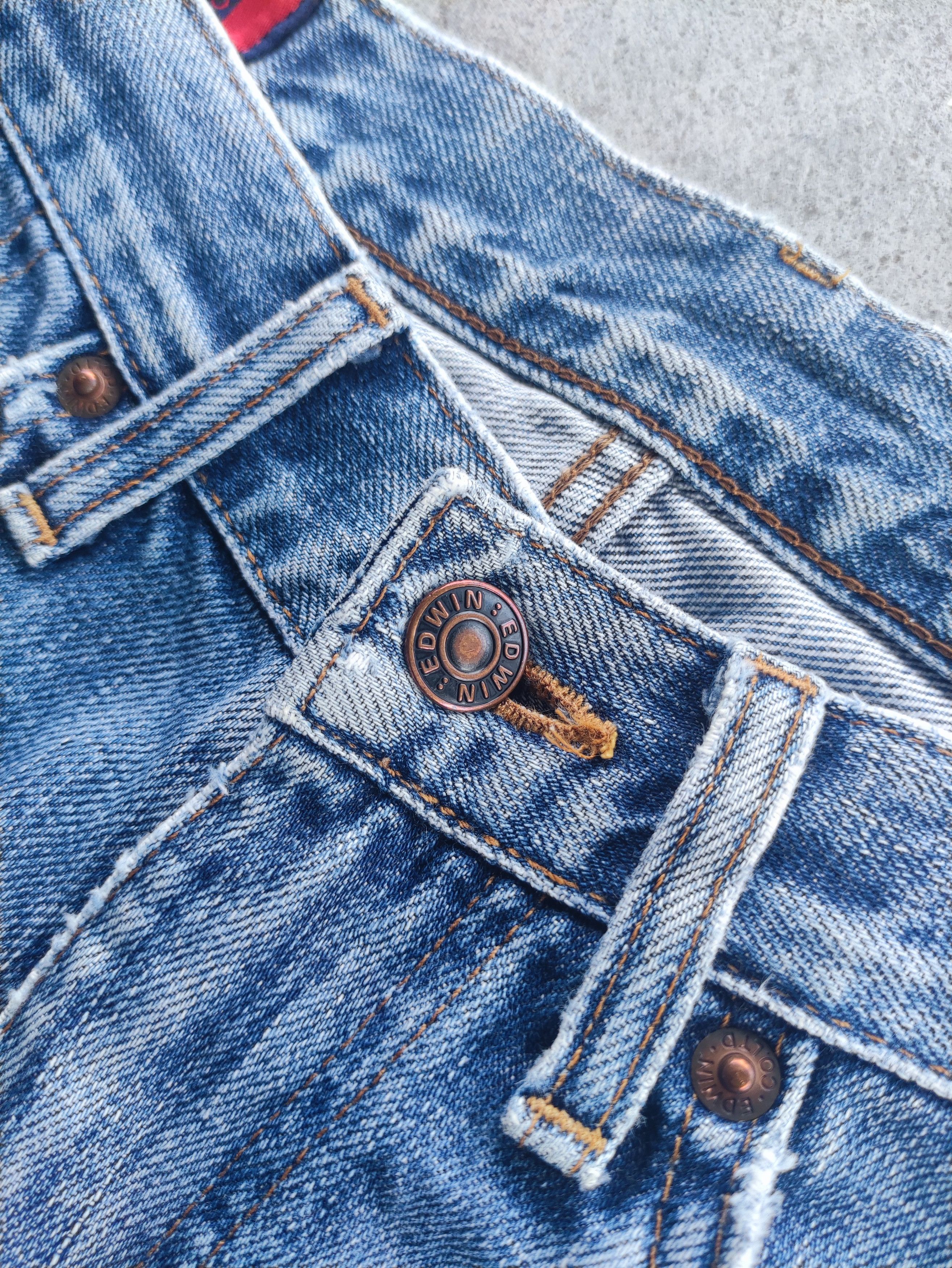 Edwin Vintage Edwin Brand Denim Buggy Distressed Faded Pants Size US 30 / EU 46 - 5 Thumbnail