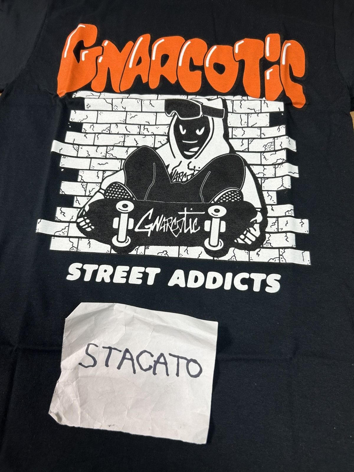 Gnarcotic × Rap Tees Gnarcotic Lil Gnar Street Addict Tee Black Size US S / EU 44-46 / 1 - 3 Thumbnail