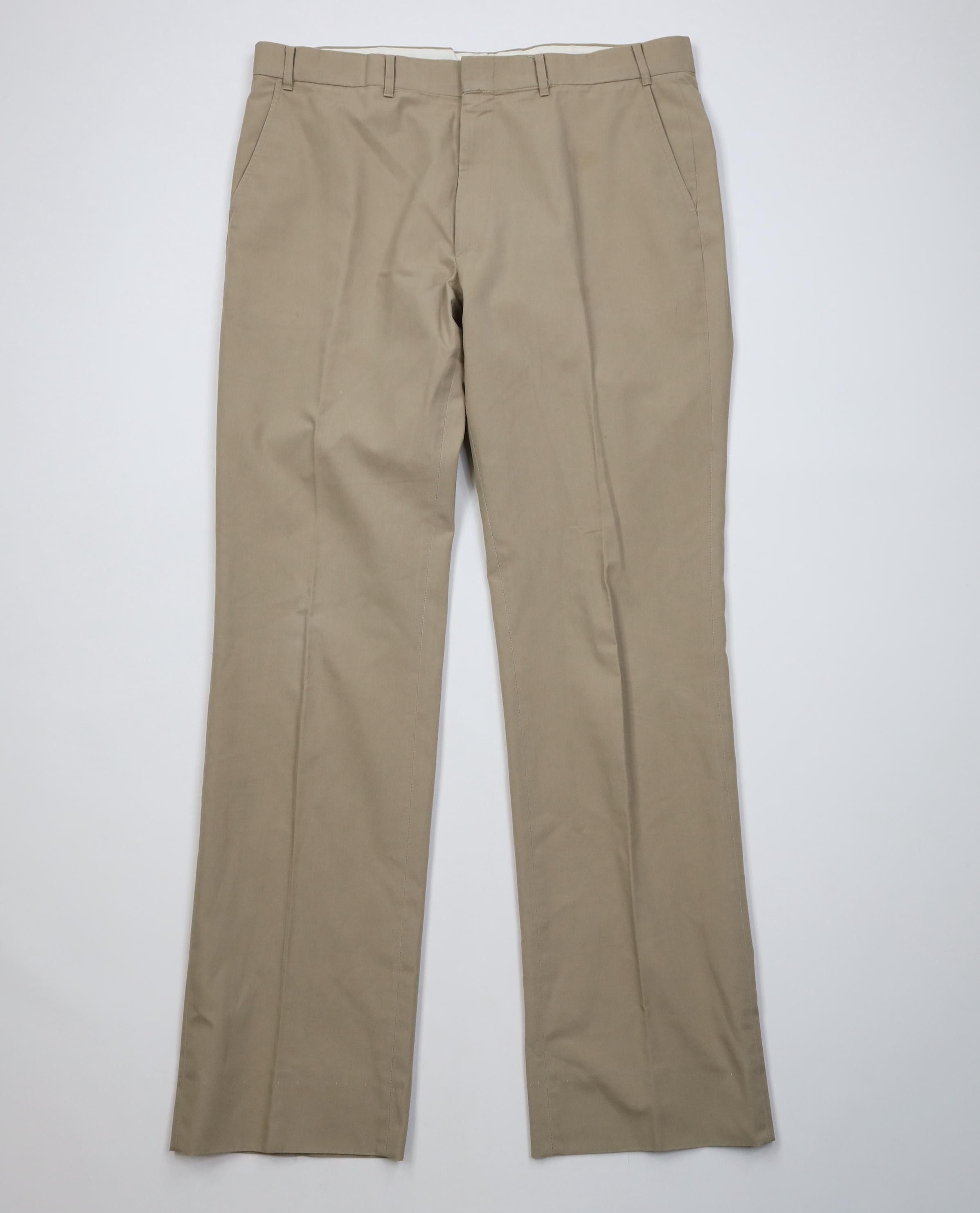 Orvis Vintage 70s Orvis Flared Wide Leg Chino Pants Beige USA Size US 38 / EU 54 - 1 Thumbnail
