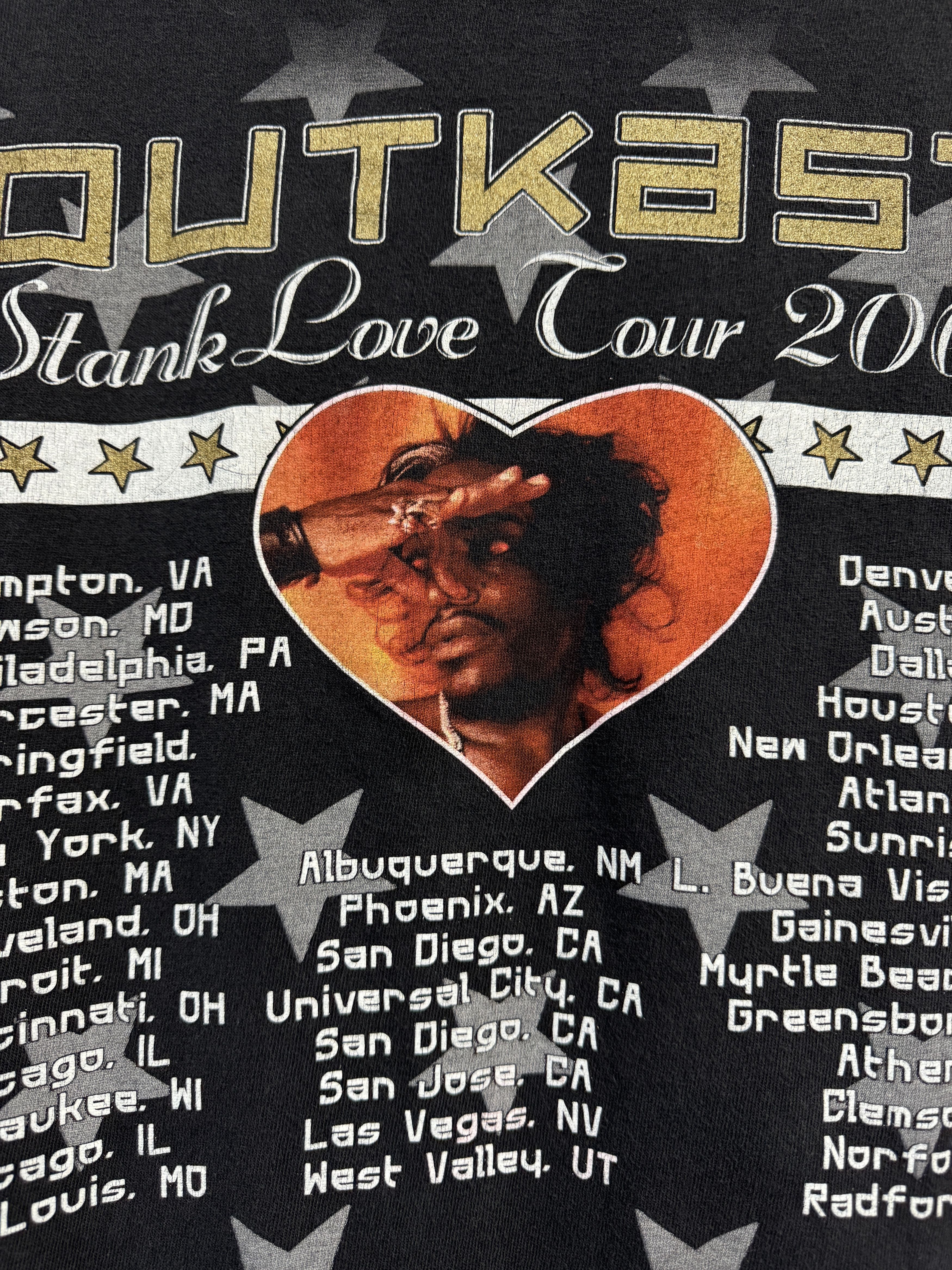 Vintage Vintage 2001 Outkast Stank Love Tour tshirt Size US L / EU 52-54 / 3 - 8 Thumbnail