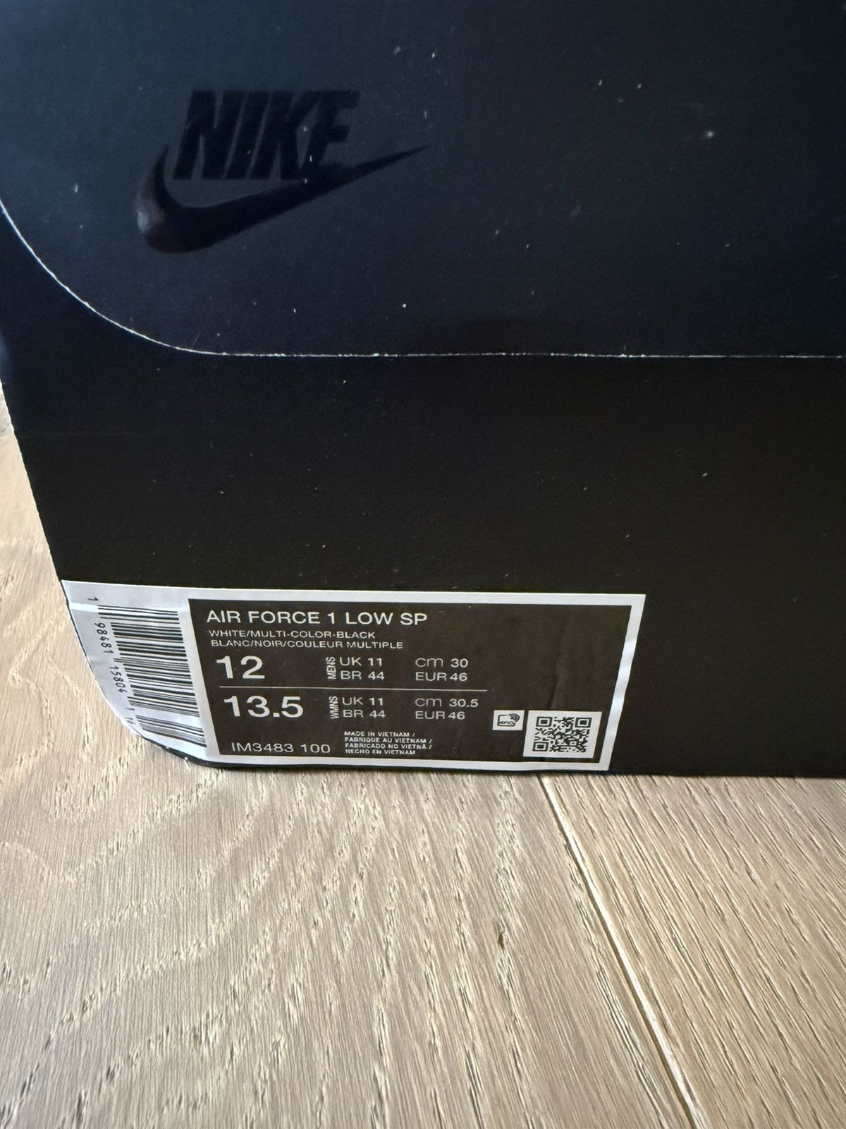 Nike × Supreme Nike Supreme x GOODENOUGH x Air Force 1 White Cheetah Print Size US 12 / EU 45 - 10 Thumbnail