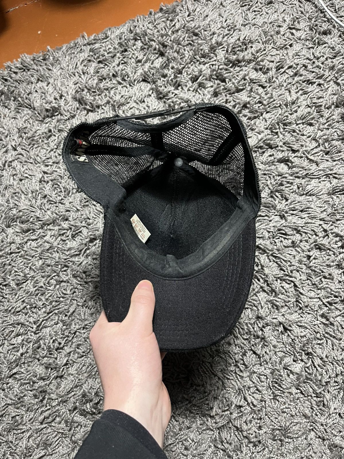 Japanese Brand ARCHIVE 00s Crows x Worst TFOA Skull Embroidered Trucker Hat Size ONE SIZE - 4 Thumbnail