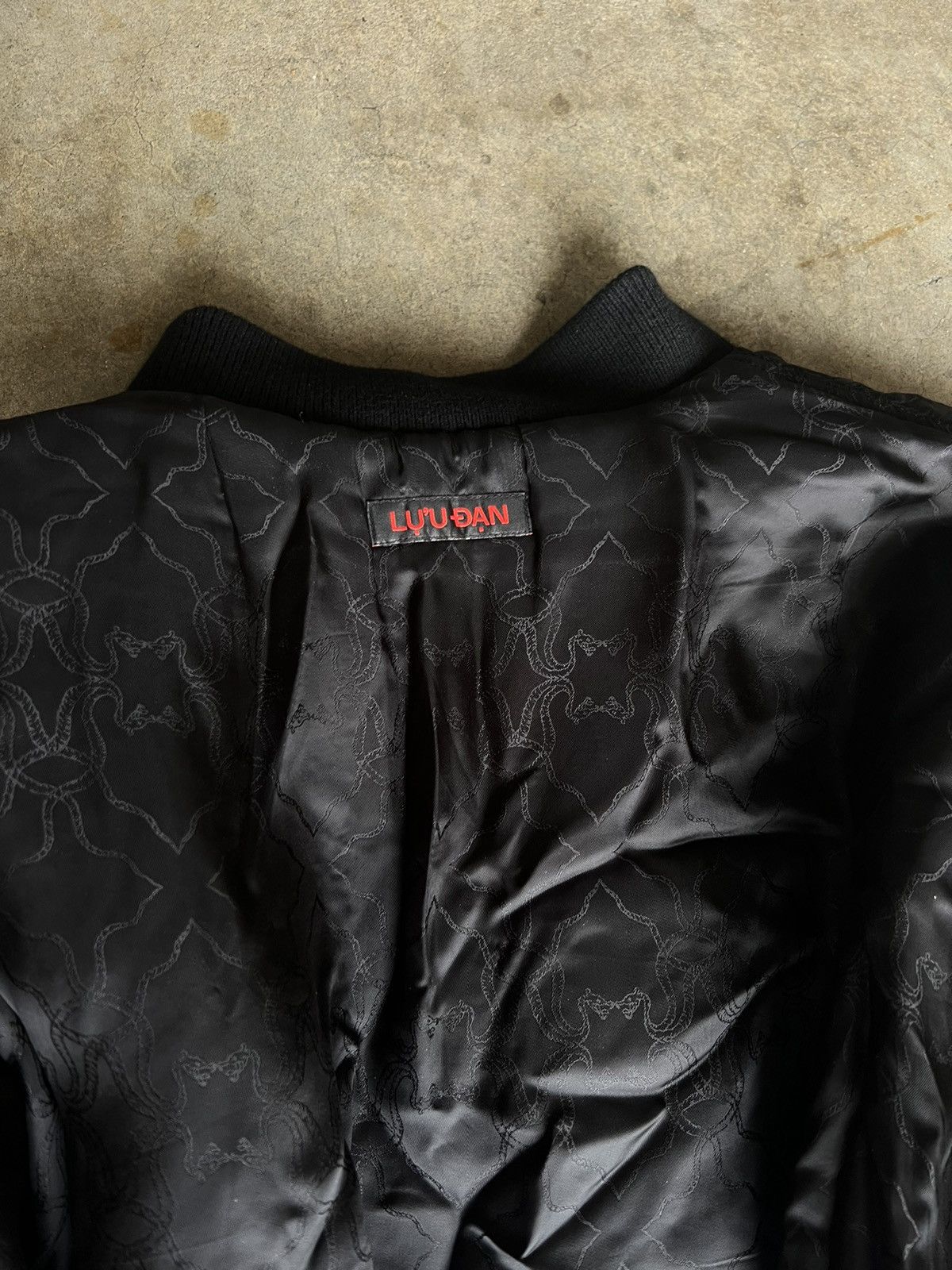 Lu'u Dan Reversible Faux Leather Bomber Jacket Black