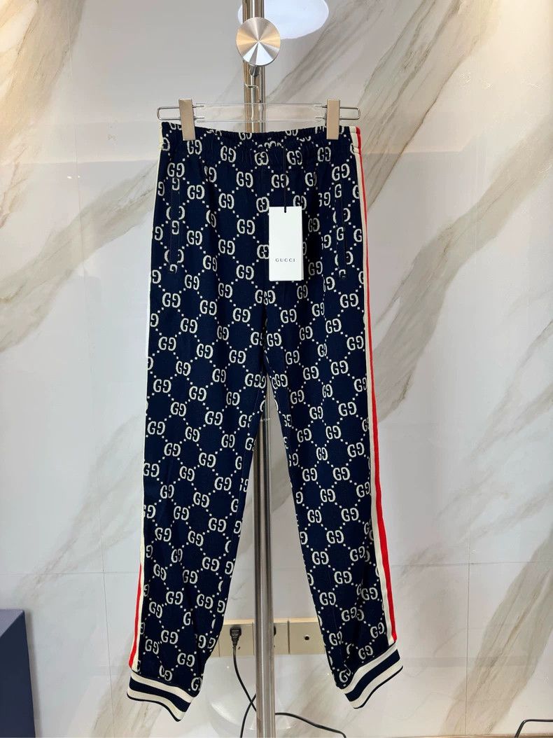 Gucci Gucci Size XXSBlue full-print trousers 2501-Nextarrow Size US 26 / EU 42 - 1 Thumbnail