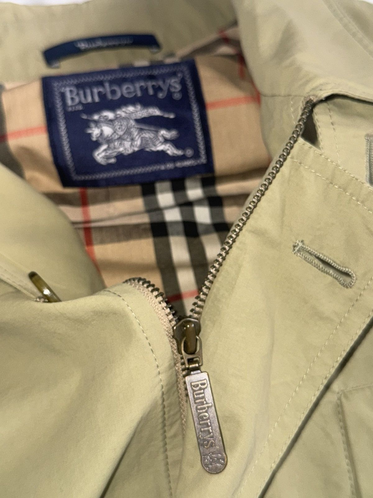 Burberry 🧥 Demi Trench / manteau Burberrys vintage beige Size 38R - 7 Thumbnail
