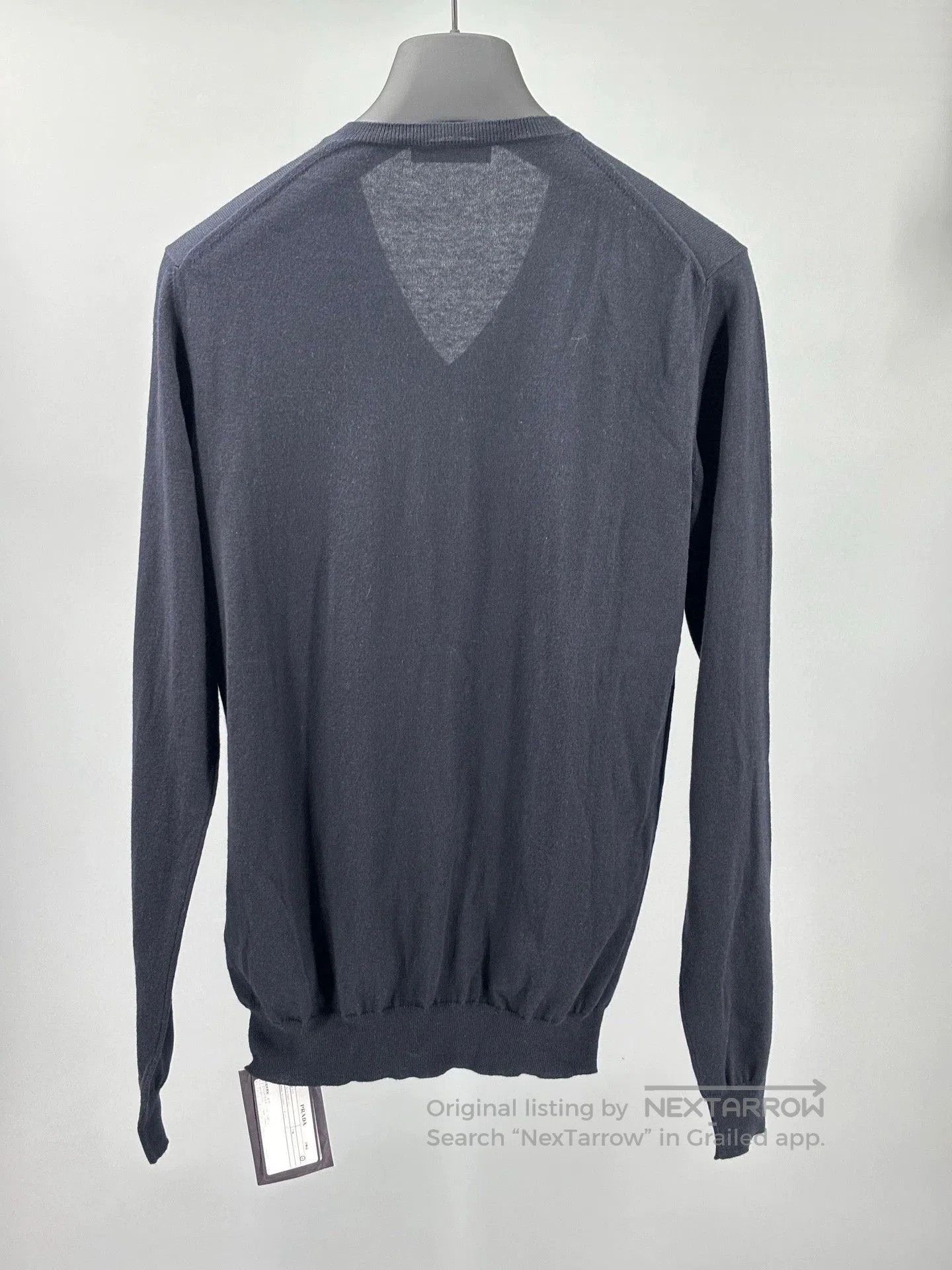 Prada Prada Men's Knit Sweater in Dark Blue. Size US M / EU 48-50 / 2 - 3 Thumbnail