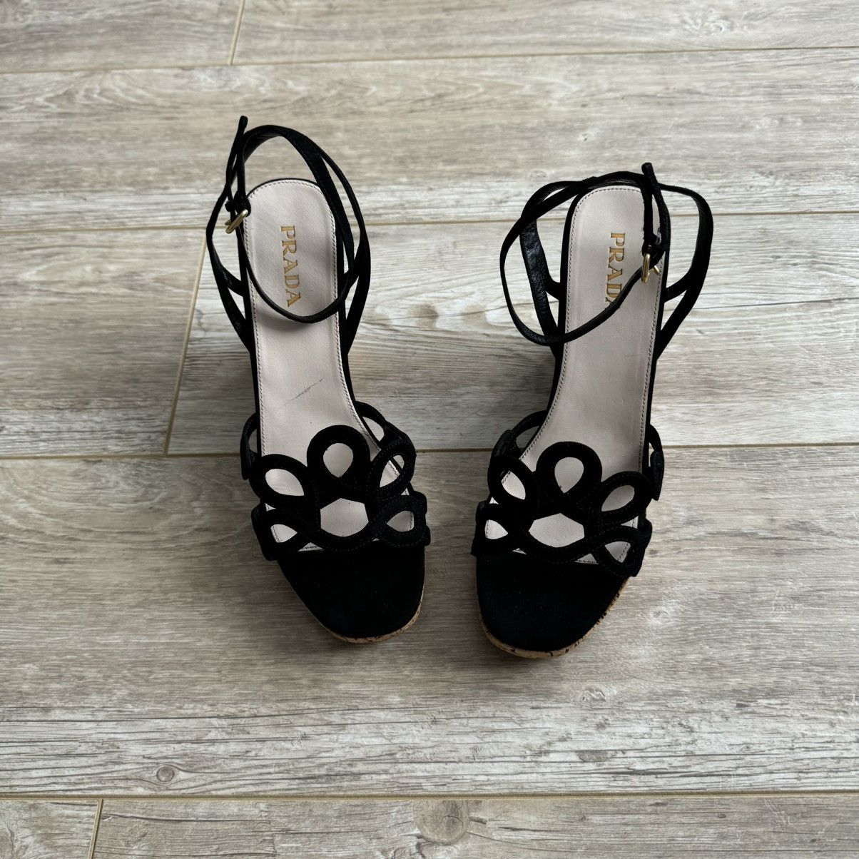 Prada Prada Suede Sandals Size US 10.5 / IT 40.5 - 2 Thumbnail