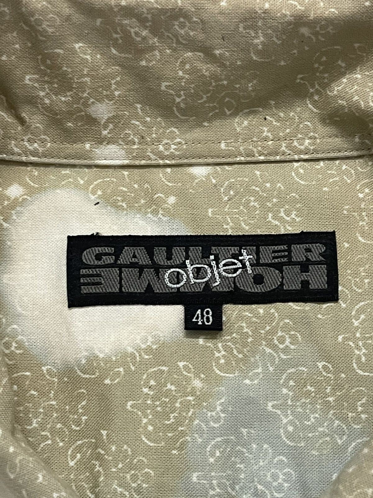Gaultier Homme Objet × Jean Paul Gaultier Steal 🔥 Gaultier Homme Objet Shirt Button Up custom bleach Size US M / EU 48-50 / 2 - 14 Thumbnail
