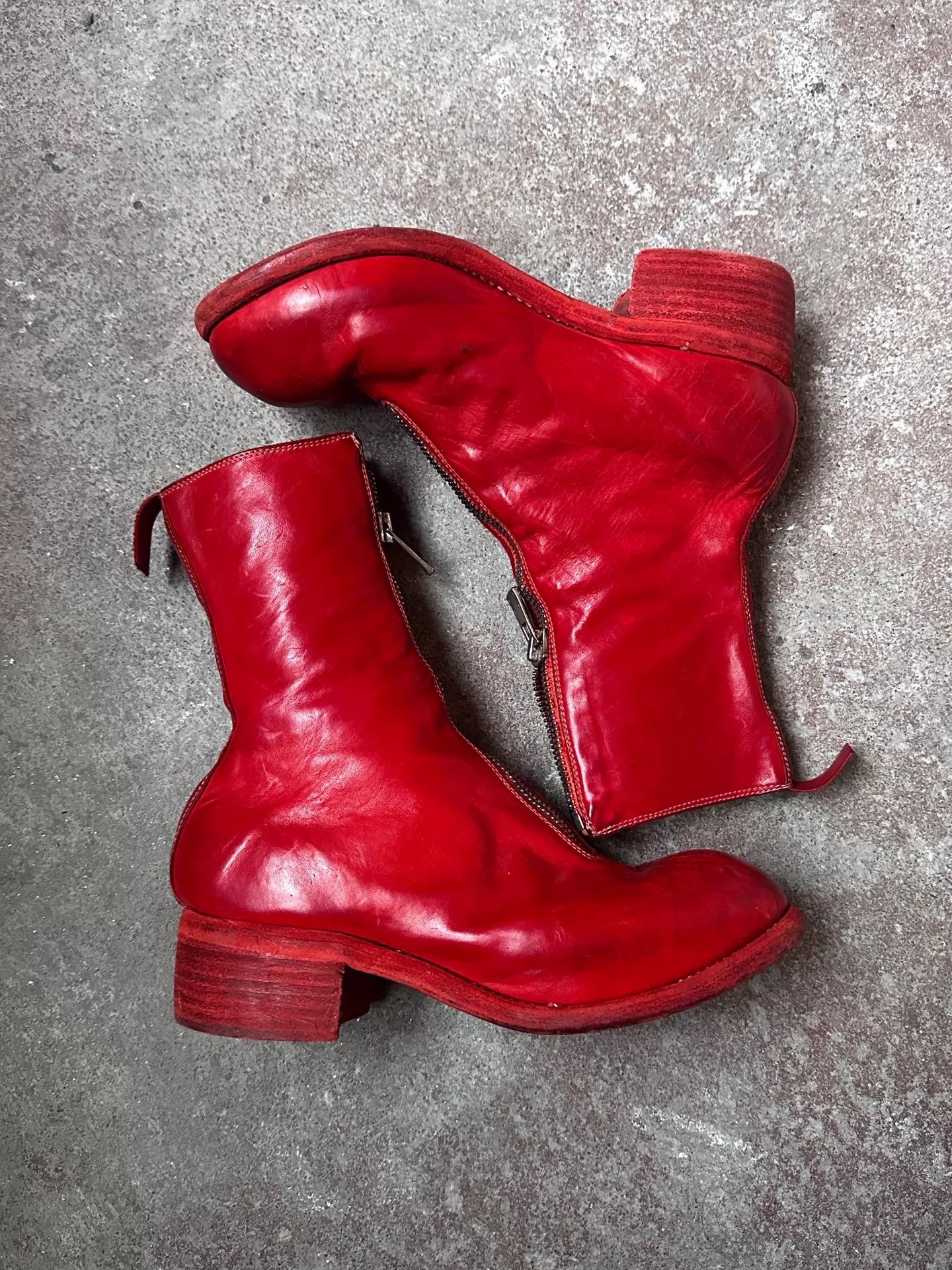 Guidi Guidi PL2 Red Horse Leather Boots Size US 6 / IT 36 - 3 Thumbnail
