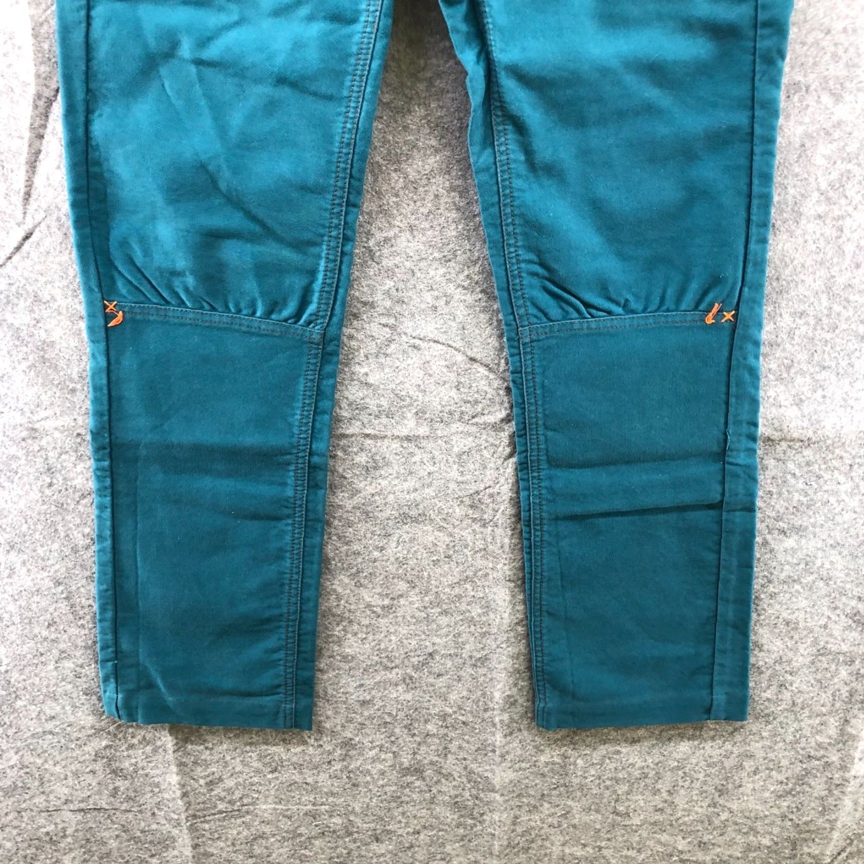 Vintage VINTAGE Tim Camino Slim Chino Pants Womens 28 Teal Cotton Mid Rise Retro Size 28" / US 6 / IT 42 - 4 Thumbnail