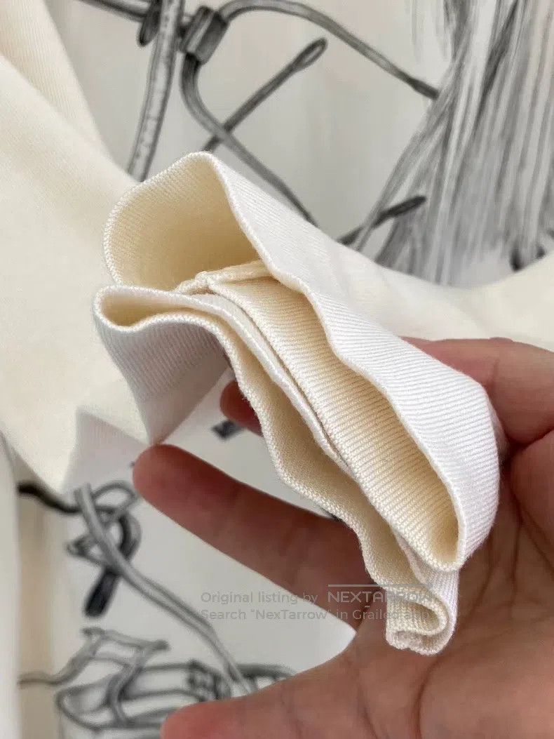 Hermes Hermes White printed mulberry silk and cashmere long-sleev Size XXS / US 00 / IT 34 - 7 Thumbnail