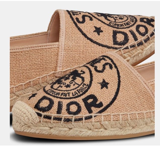 Dior o1w1db11024 Granville Espadrille in Beige Size US 7 / IT 37 - 4 Thumbnail