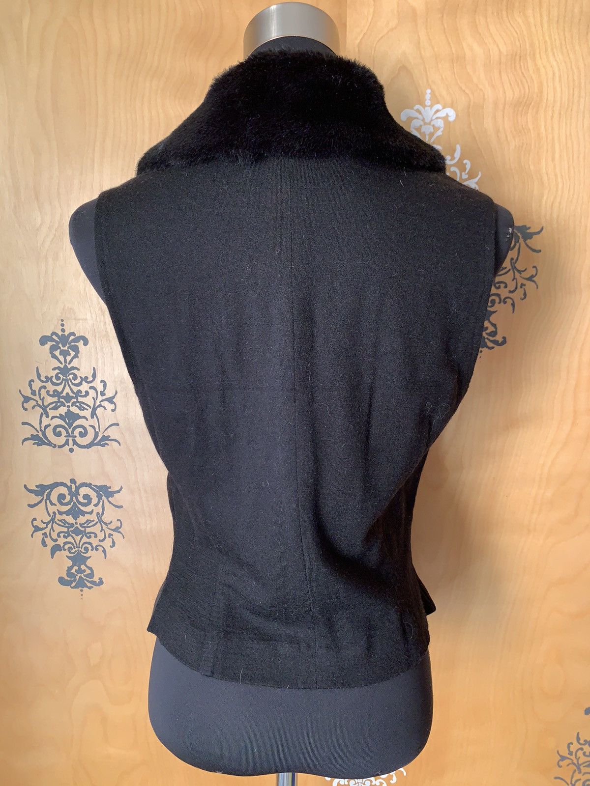 Vintage Vintage 90s Silk Fur Lined Button-Up Vest Size M / US 6-8 / IT 42-44 - 10 Thumbnail
