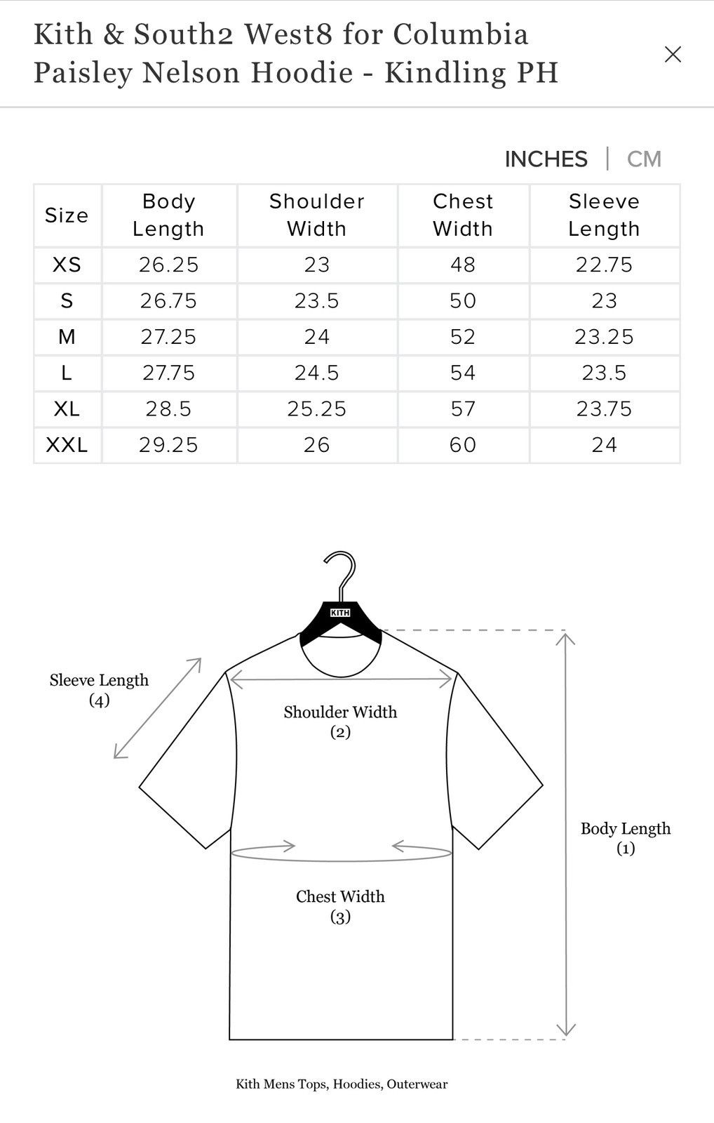 Columbia × Kith South2 West8 Paisley Nelson Hoodie Kindling Mocha Laser DTG Size US XL / EU 56 / 4 - 11 Thumbnail