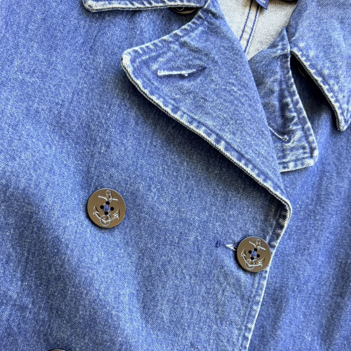 Polo Ralph Lauren Vintage Polo Ralph Lauren Denim Peacoat Double Breasted Size US M / EU 48-50 / 2 - 2 Thumbnail