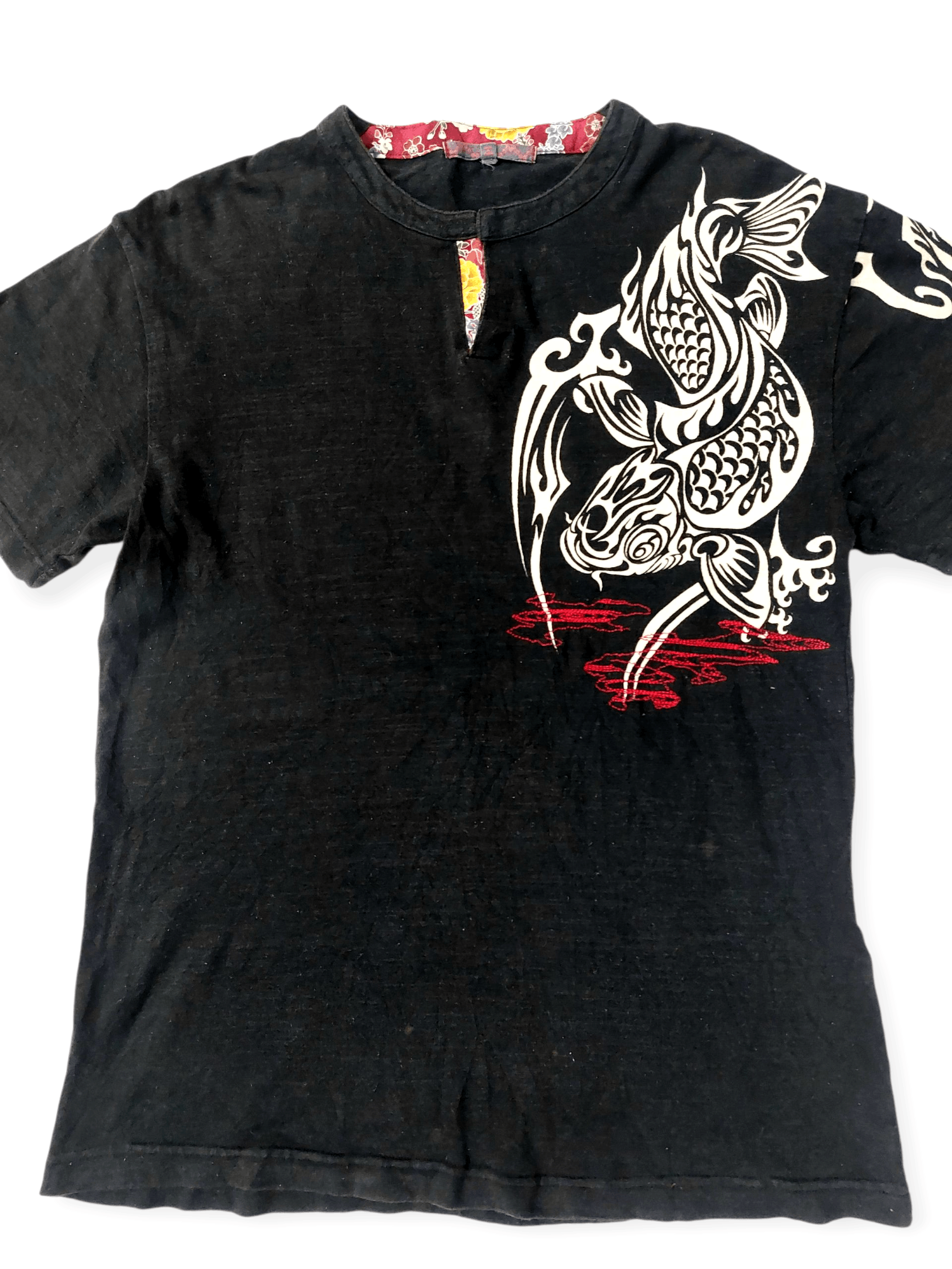 Vintage Japanese Culture 'Koi Fish' Karakuri Tamashi Style Size US L / EU 52-54 / 3 - 4 Thumbnail