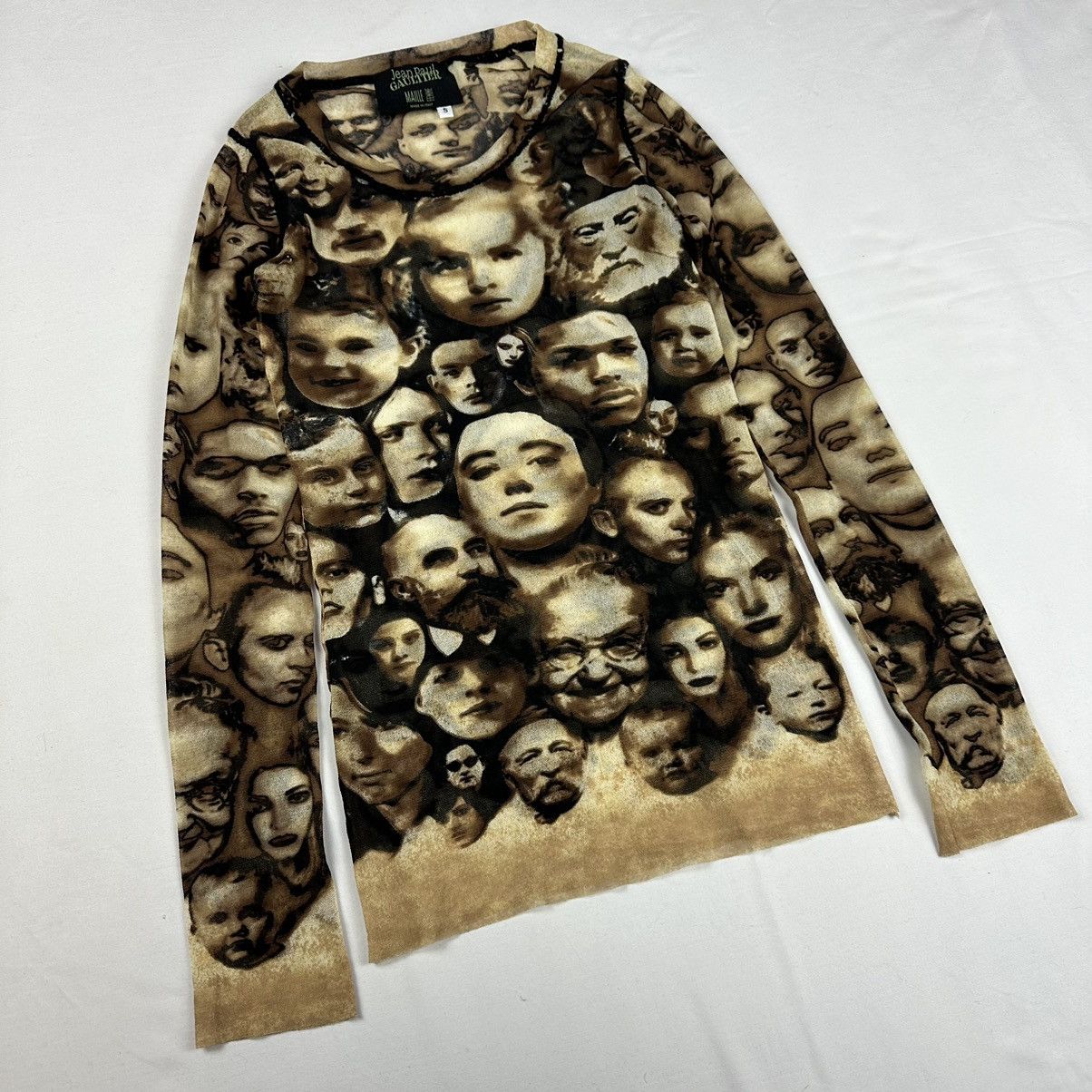 Jean Paul Gaultier Jean Paul Gaultier Maille Femme Sheer Face Print Mesh Top Size S / US 4 / IT 40 - 11 Thumbnail