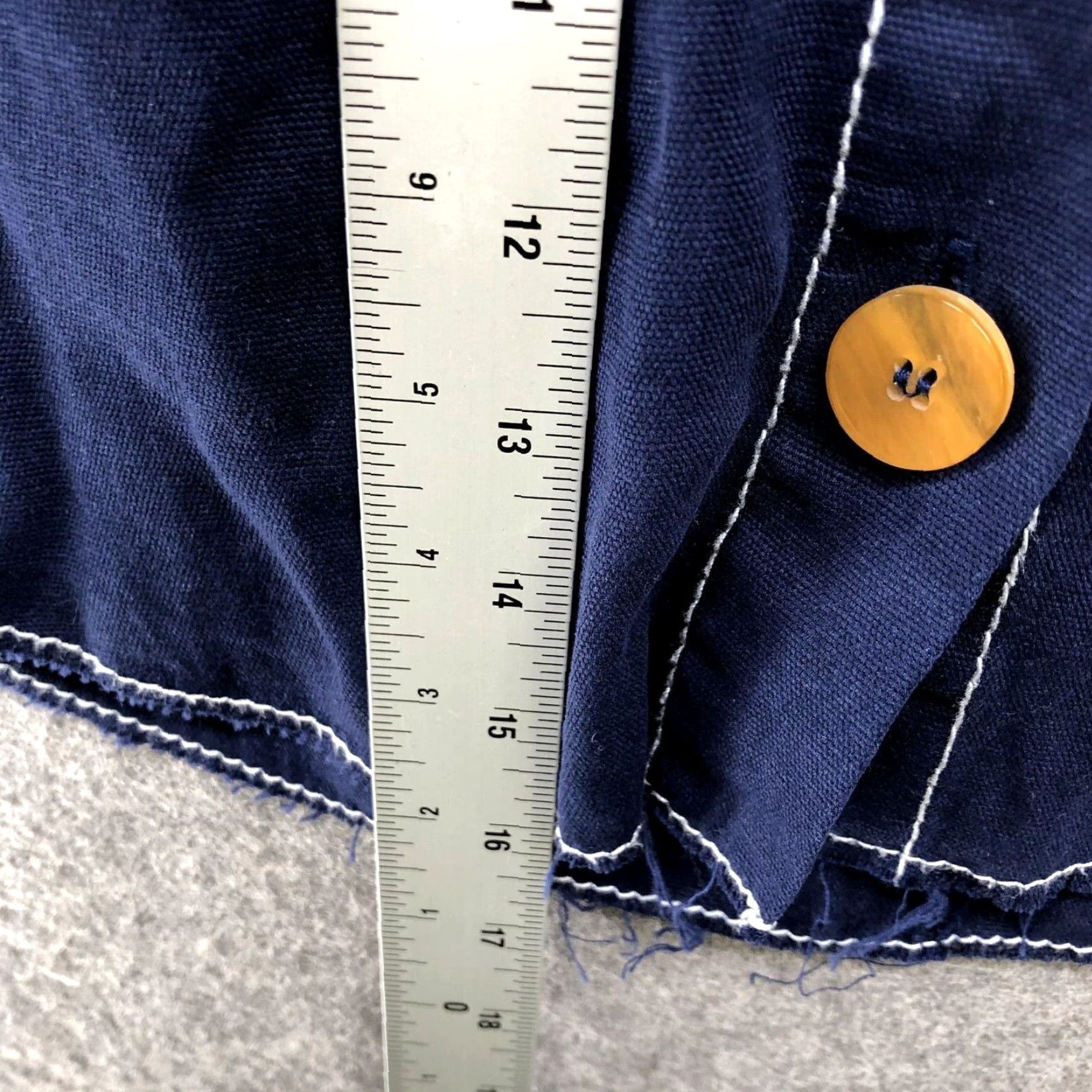 Zara Zara Women's Denim Mini Skirt M Blue Button Front High Rise Casual Lightweight Cotton 90s Style Size 32" / US 10 / IT 46 - 6 Thumbnail
