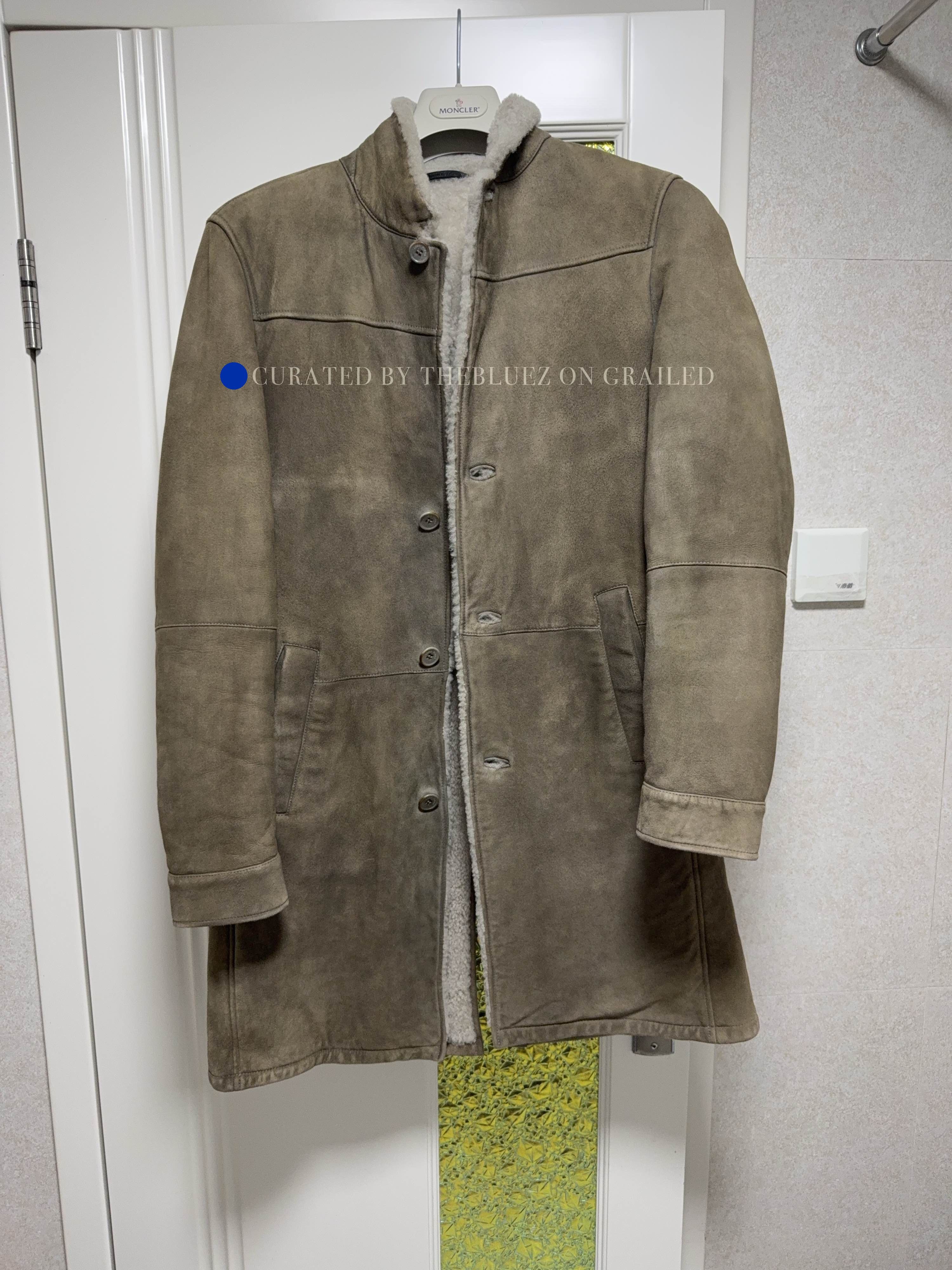 Loro Piana Beige Shearling-Lined Leather Coat Size S Size US S / EU 44-46 / 1 - 1 Thumbnail