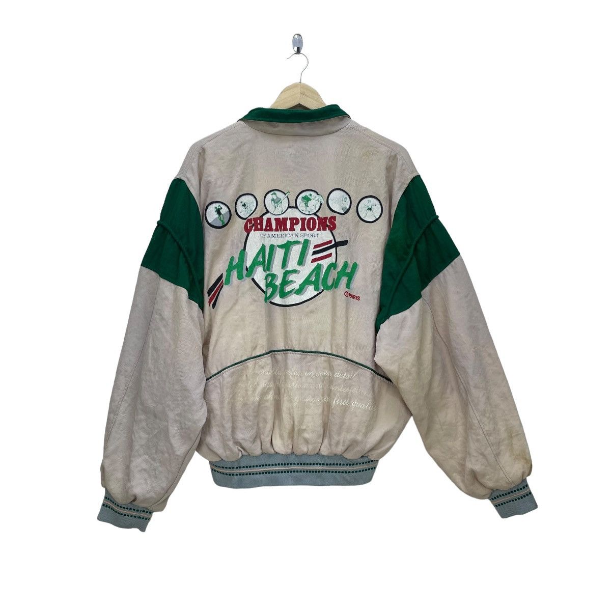 Champion × Vintage Vintage Champion Haiti Beach Paris Bomber Jacket Size US M / EU 48-50 / 2 - 1 Thumbnail