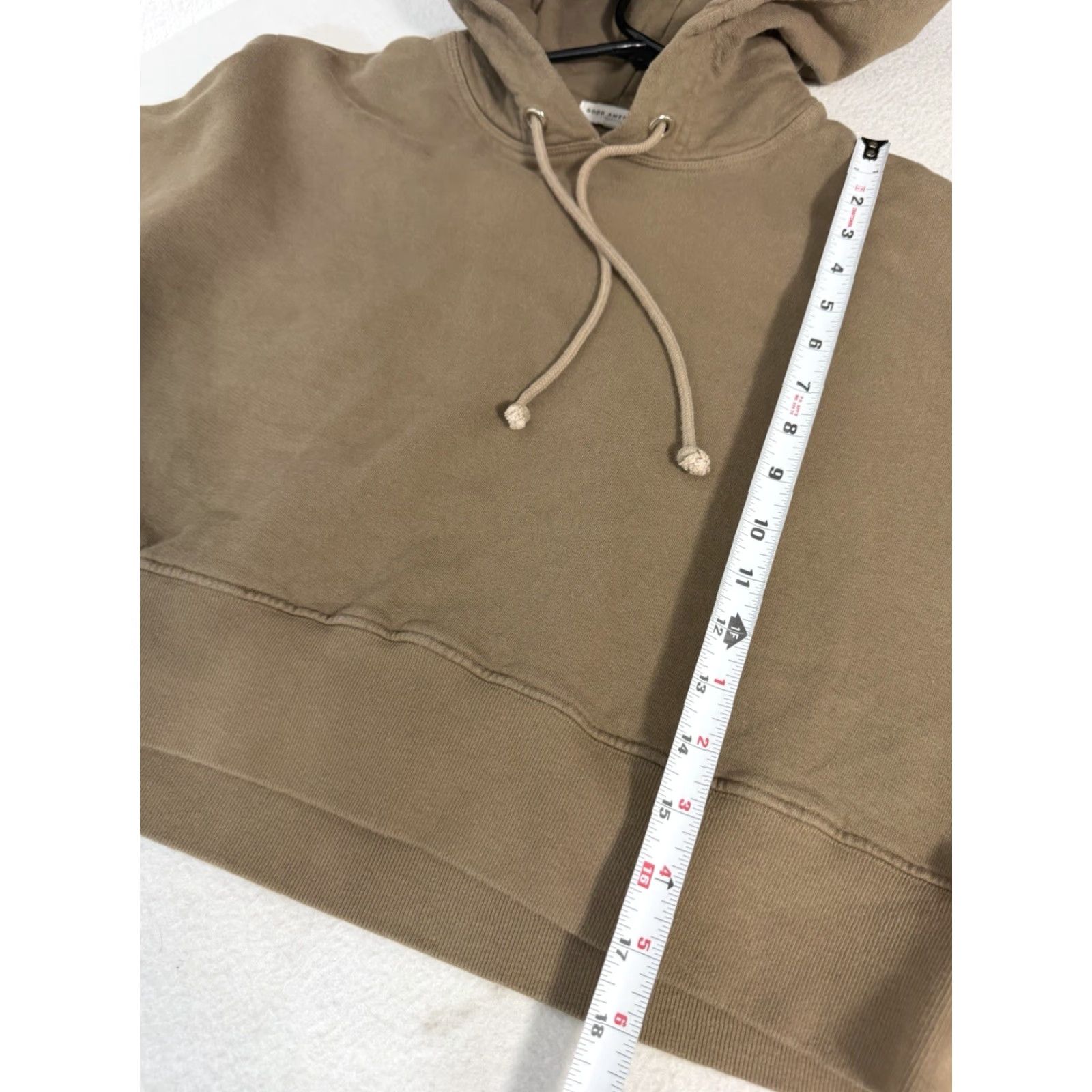 Good American Good American Hoodie Mens? Womens? No, Womens Sz 4 Brown Pullover Crew Neck Sweatshirt Crop - Cotton Blend Fleece Pullover Hoodie Size S / US 4 / IT 40 - 2 Thumbnail