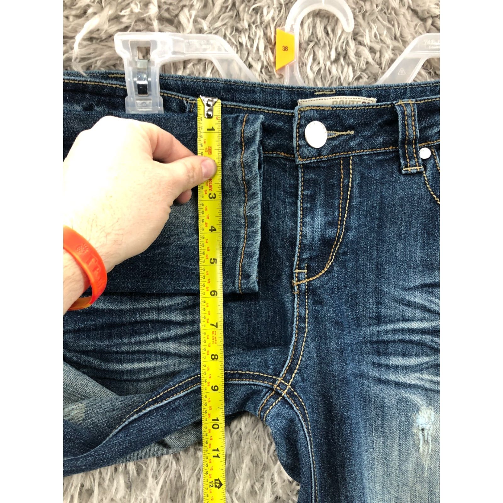 Route 66 Route 66 Skinny Jeans Size 10 Womens Mid Rise Dark Wash Blue Denim Size 32" / US 10 / IT 46 - 4 Thumbnail