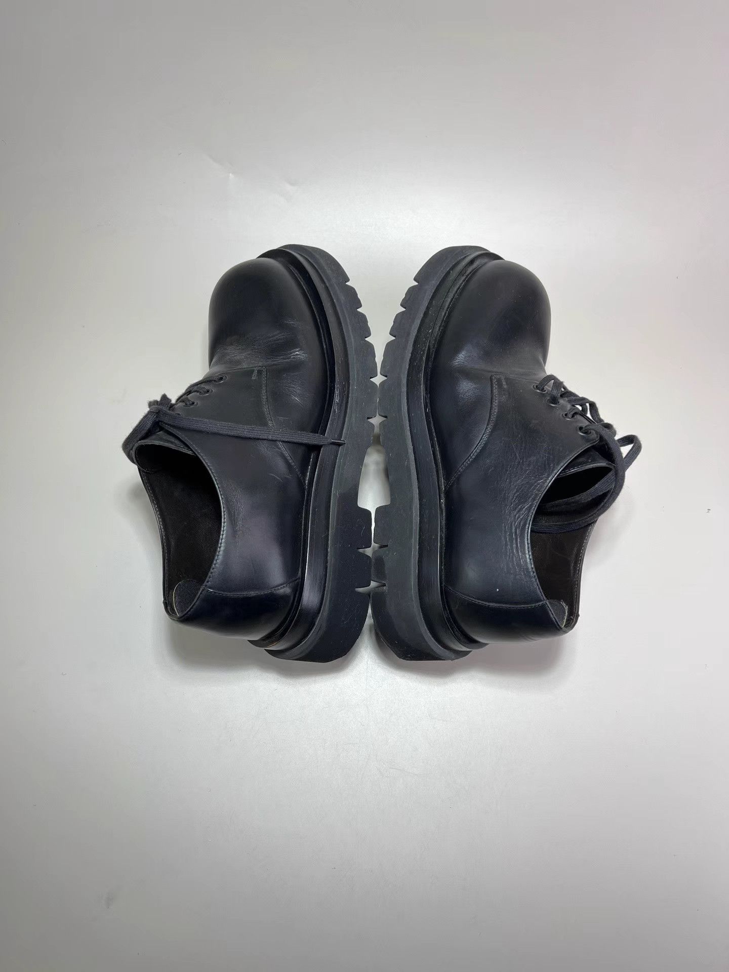 Bottega Veneta BOTTEGA VENETA Black Platform Derby Shoes Size US 9 / EU 42 - 5 Thumbnail