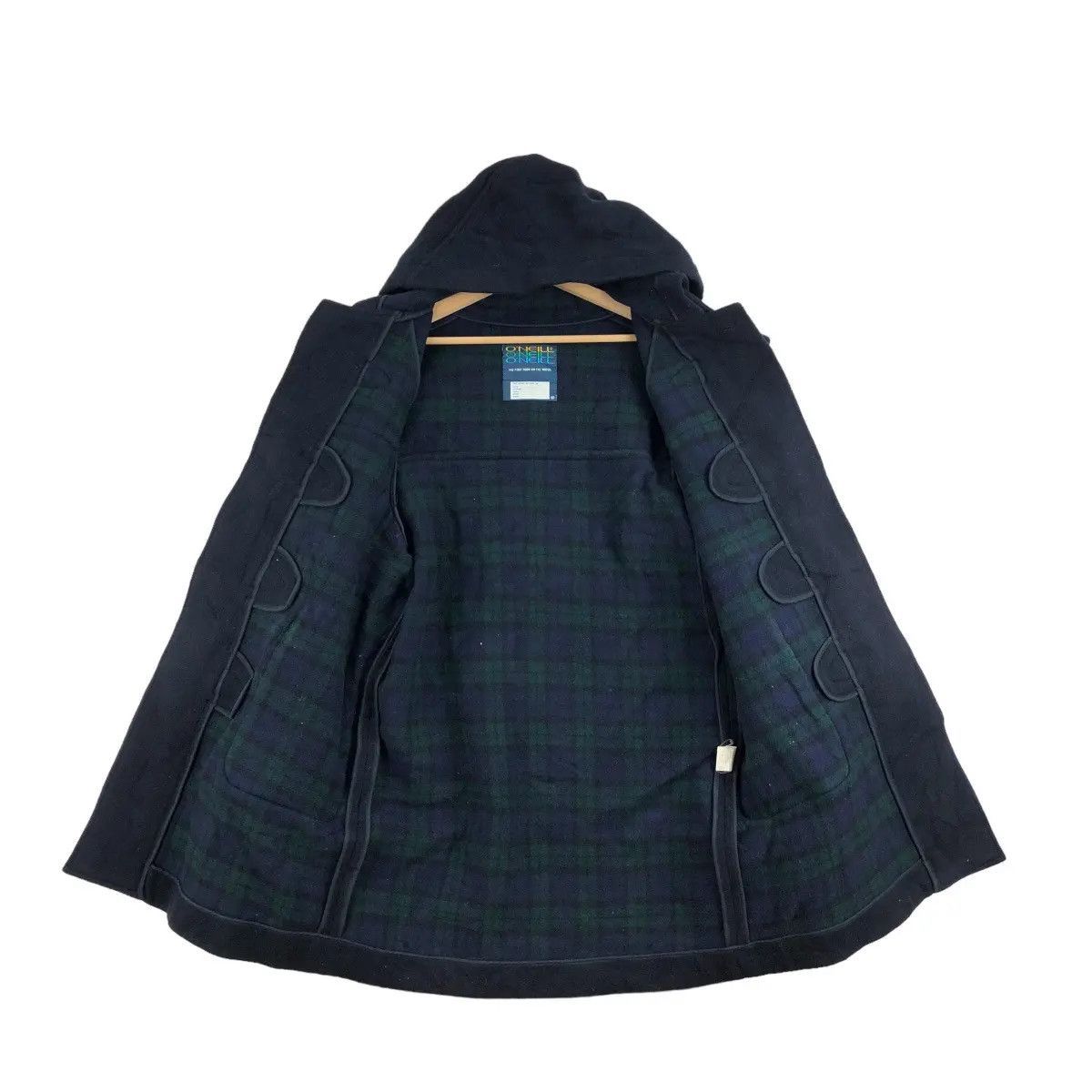 O'Neill Vtg ONEILL AUSTRALIA SURFING Tartan Duffle Coat Heavy Jacket Size US M / EU 48-50 / 2 - 5 Thumbnail