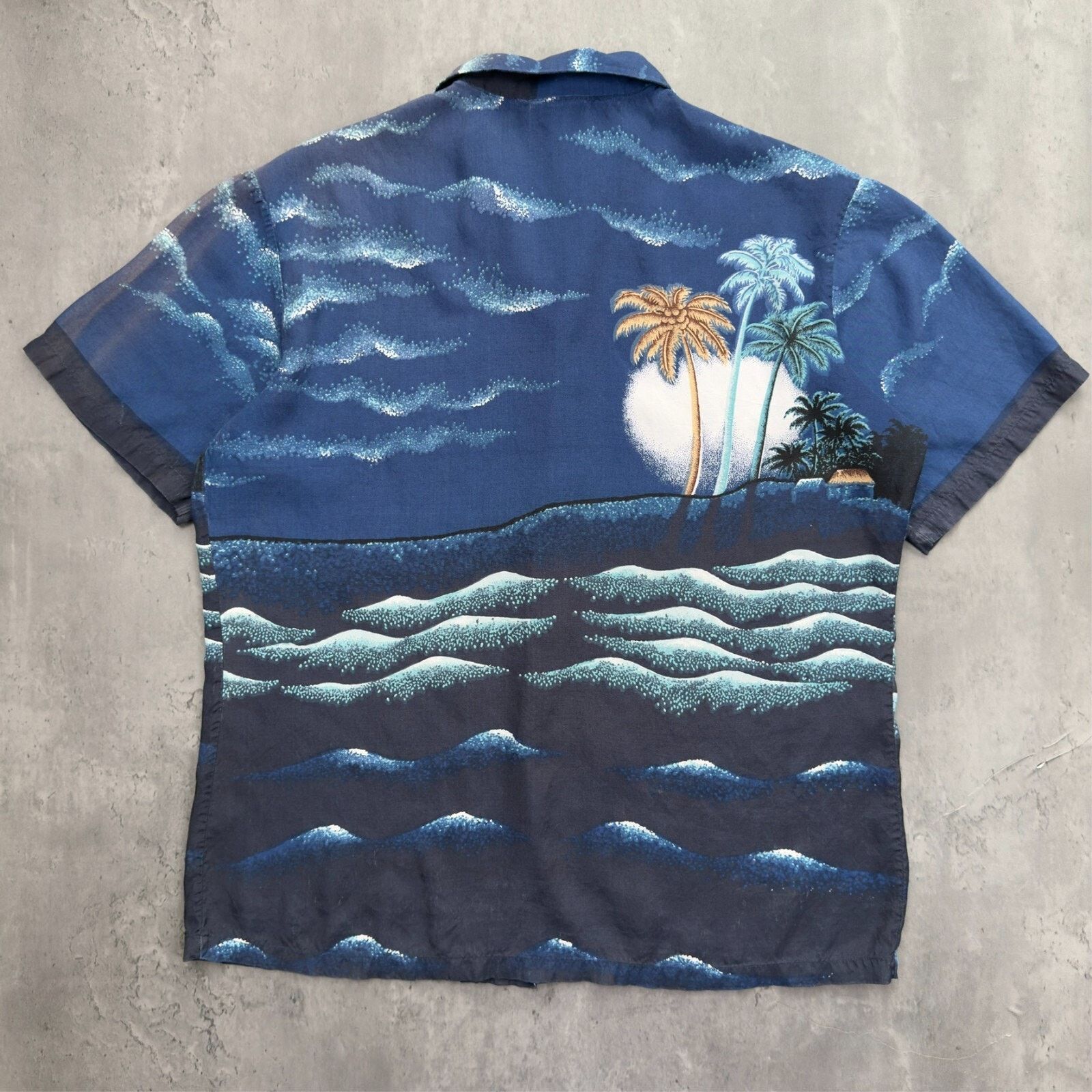 Kennington Ltd. × Vintage Vintage Tropical Faded Hawaiian Collared Button Down Shirt Size US L / EU 52-54 / 3 - 2 Thumbnail