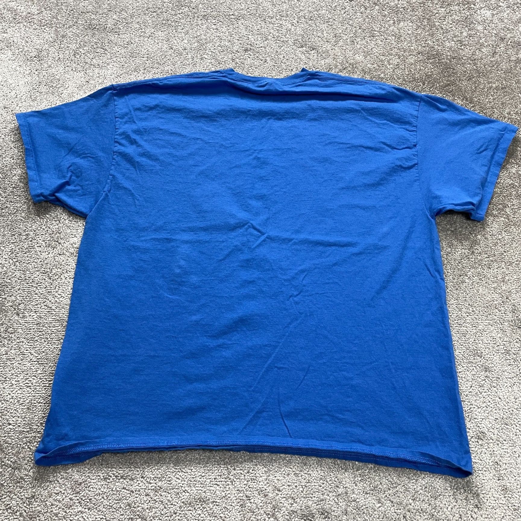 Port & Company VINTAGE Port & Company Men's T-Shirt 3XL Crew Neck Cotton Blue Short Sleeve Classic Outdoor Size US XXL / EU 58 / 5 - 2 Thumbnail