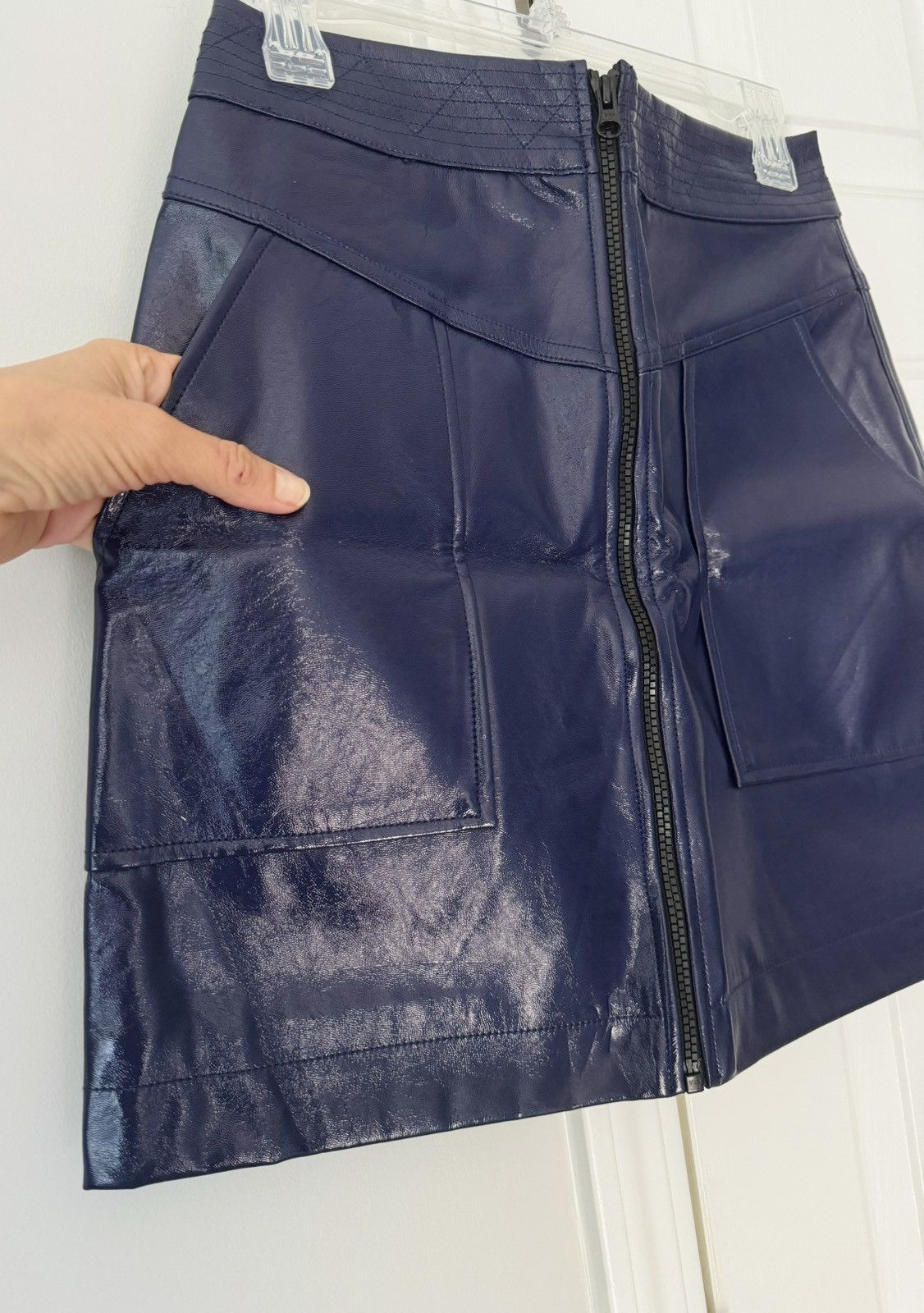 Rebecca Minkoff Rebecca Minkoff Marguerite Leather Skirt, Size 6 Size 28" / US 6 / IT 42 - 10 Thumbnail