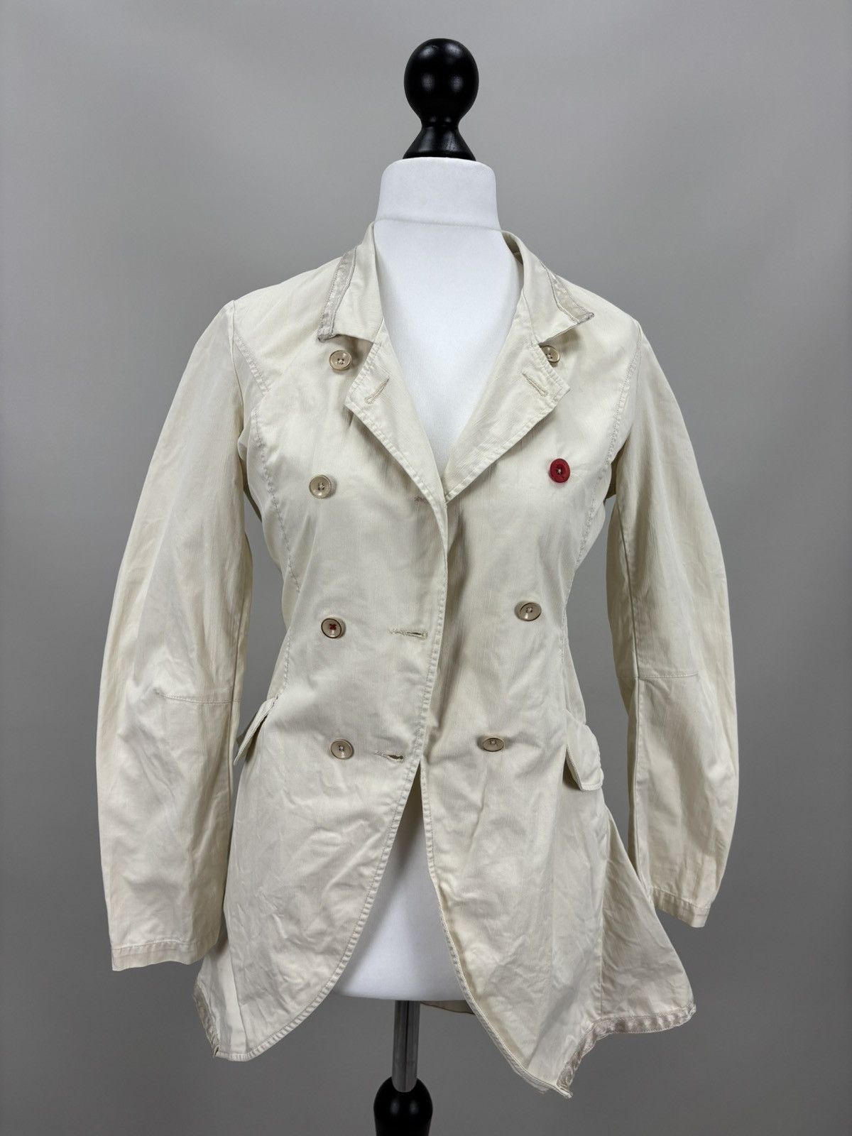 Marithe + Francois Girbaud Womens jacket Marithe Francois Girbaud Size XS/S Color Beige Size XS / US 0-2 / IT 36-38 - 2 Thumbnail