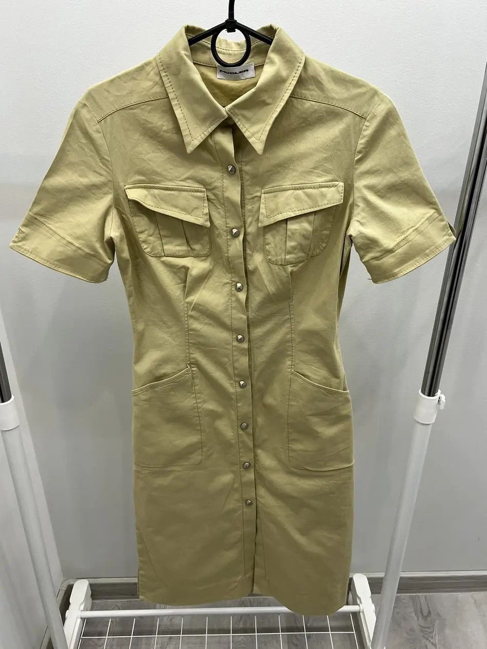 Mugler Vintage Mugler Snap Studded Spikes Collared Dress Size M / US 6-8 / IT 42-44 - 1 Thumbnail