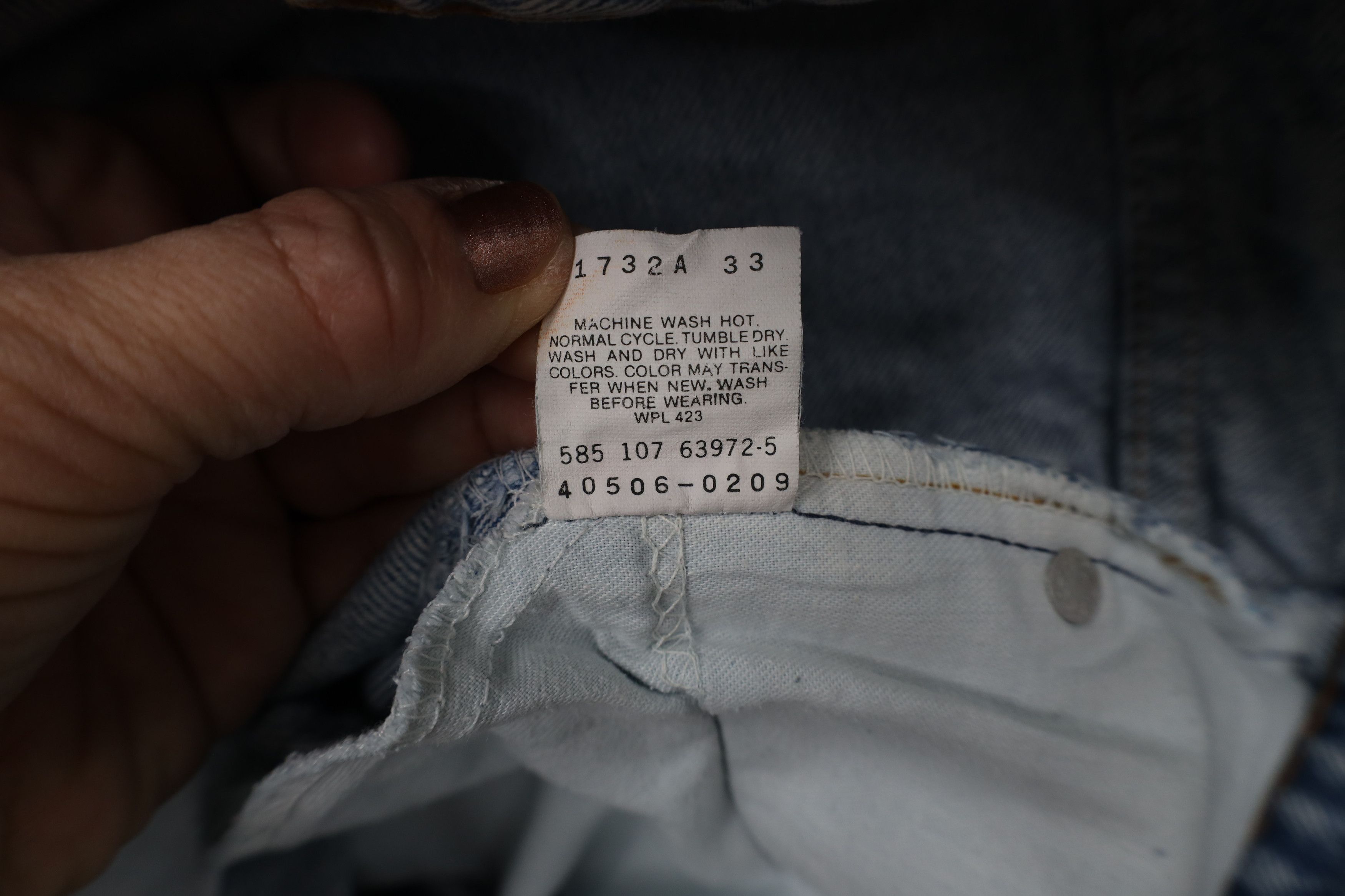 Levi's Vintage 80s Levis 505 Orange Tab Acid Wash Denim Shorts USA Size US 31 - 11 Thumbnail