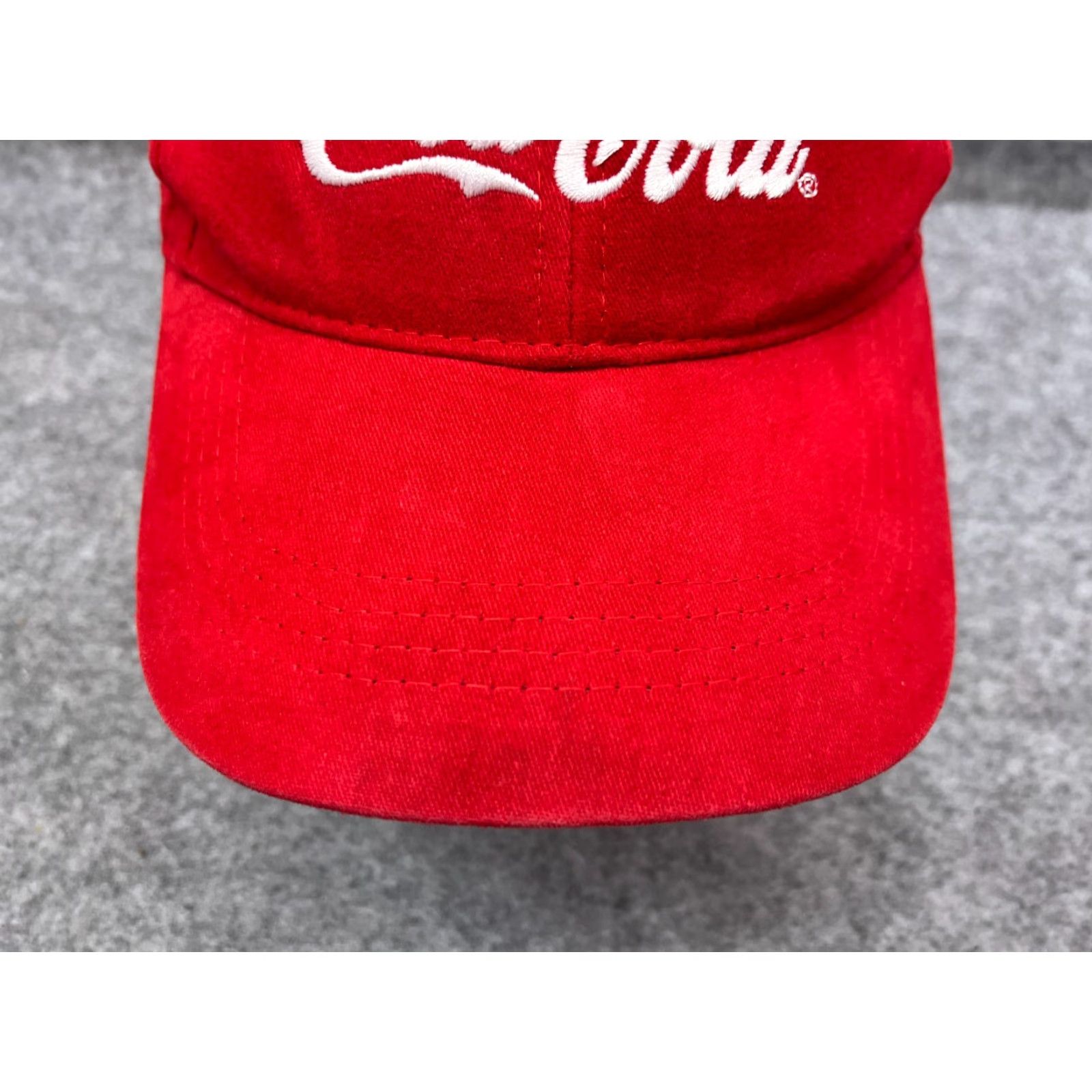 Vintage Coca Cola Quake City Caps Hat Strap Back Adult One Size Red 100% Cotton Size ONE SIZE - 3 Thumbnail