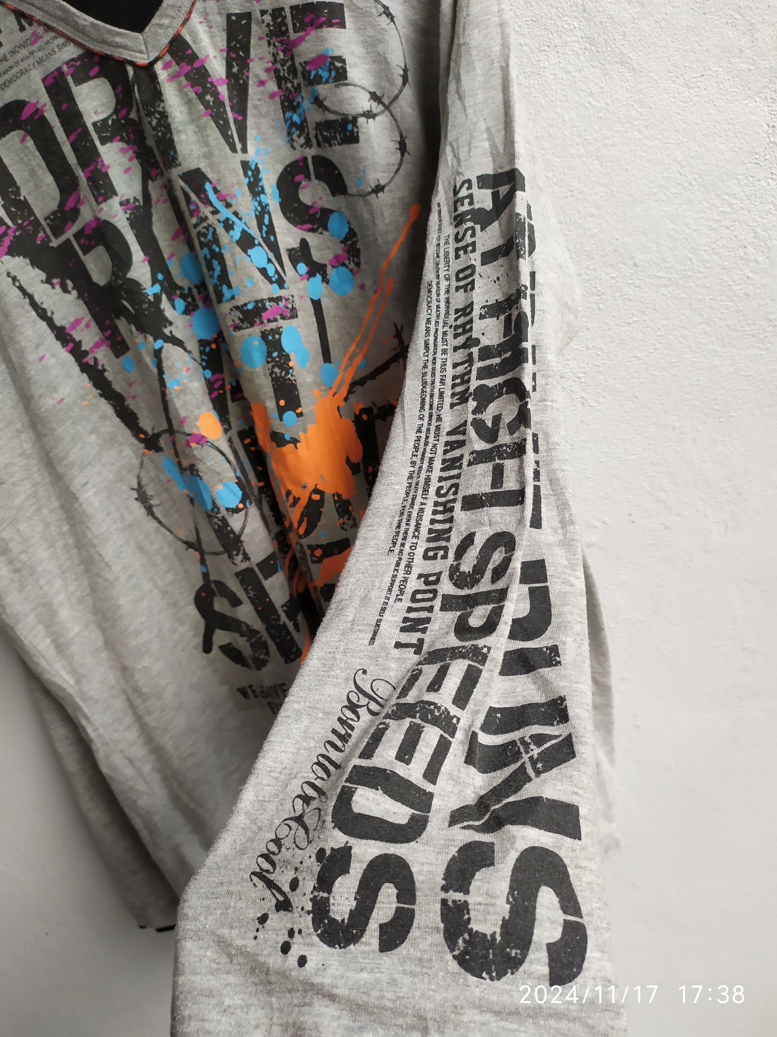 Beauty Beast × If Six Was Nine × Japanese Brand TIME STEP DOUBLE LAYER POEM LONG SLEEVE Size US XXL / EU 58 / 5 - 3 Thumbnail