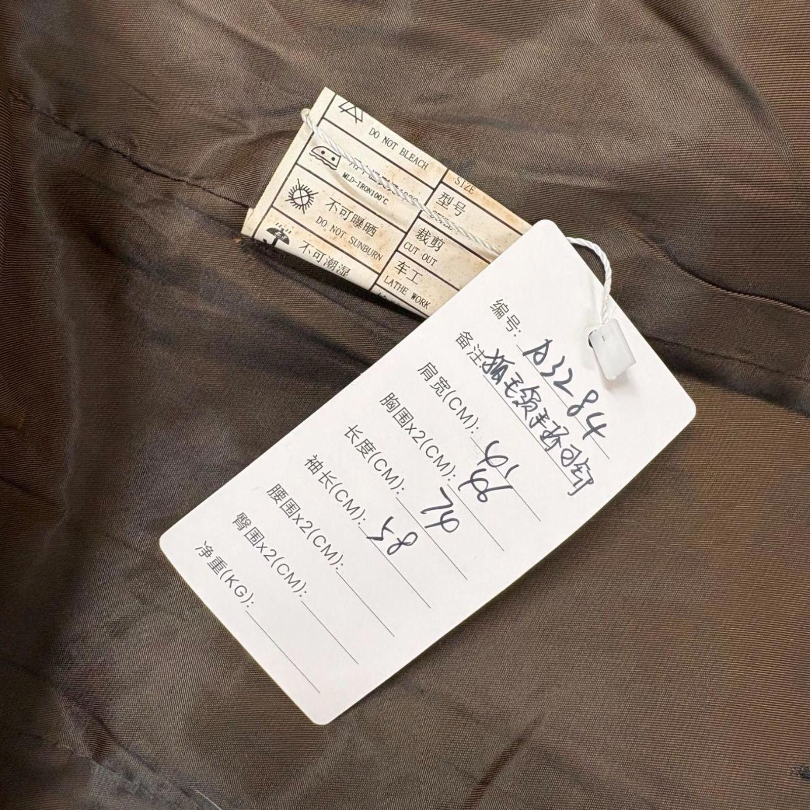 Other Vintage Y2K Cognac Leather & Fox Fur Statement Coat Size M / US 6-8 / IT 42-44 - 4 Thumbnail
