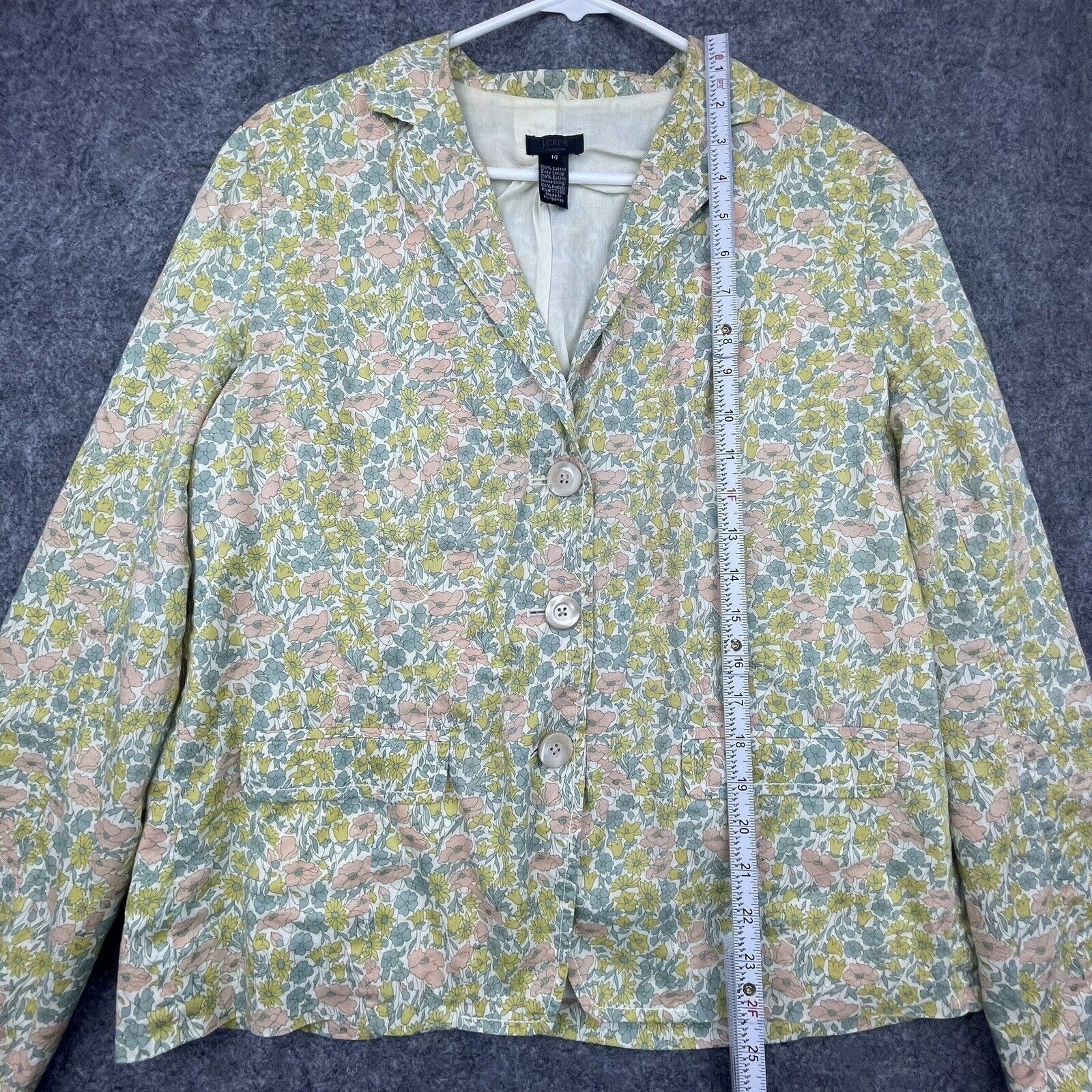 J.Crew Vintage J Crew Collection Blazer Womens 14 Boho Cottage Size XL / US 12-14 / IT 48-50 - 5 Thumbnail