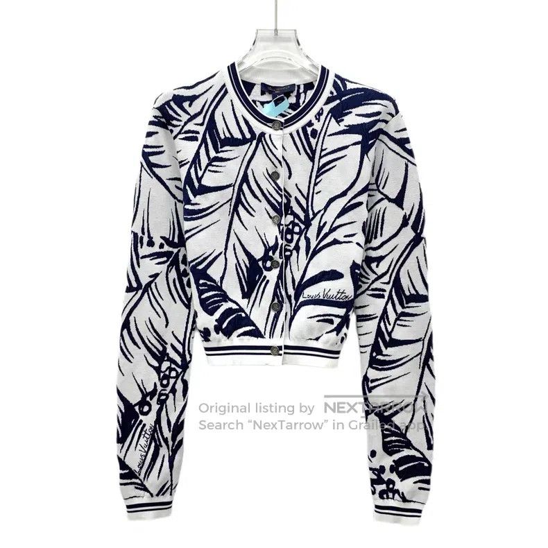 Louis Vuitton Louis Vuitton 24 color-block jacquard cotton crewneck sing Size S / US 4 / IT 40 - 1 Thumbnail