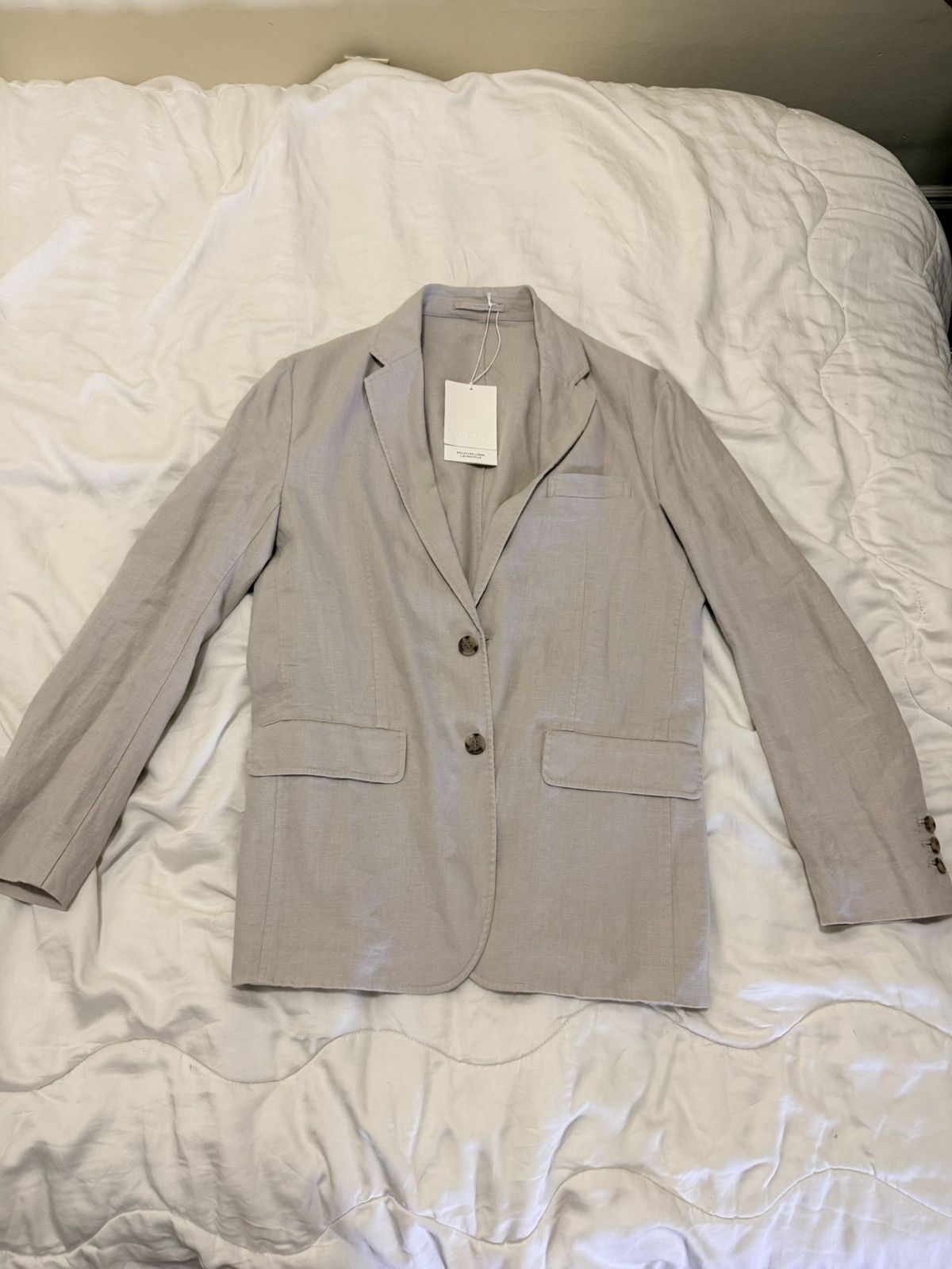 Cos Cos Linen Blazer Size 46R - 1 Thumbnail