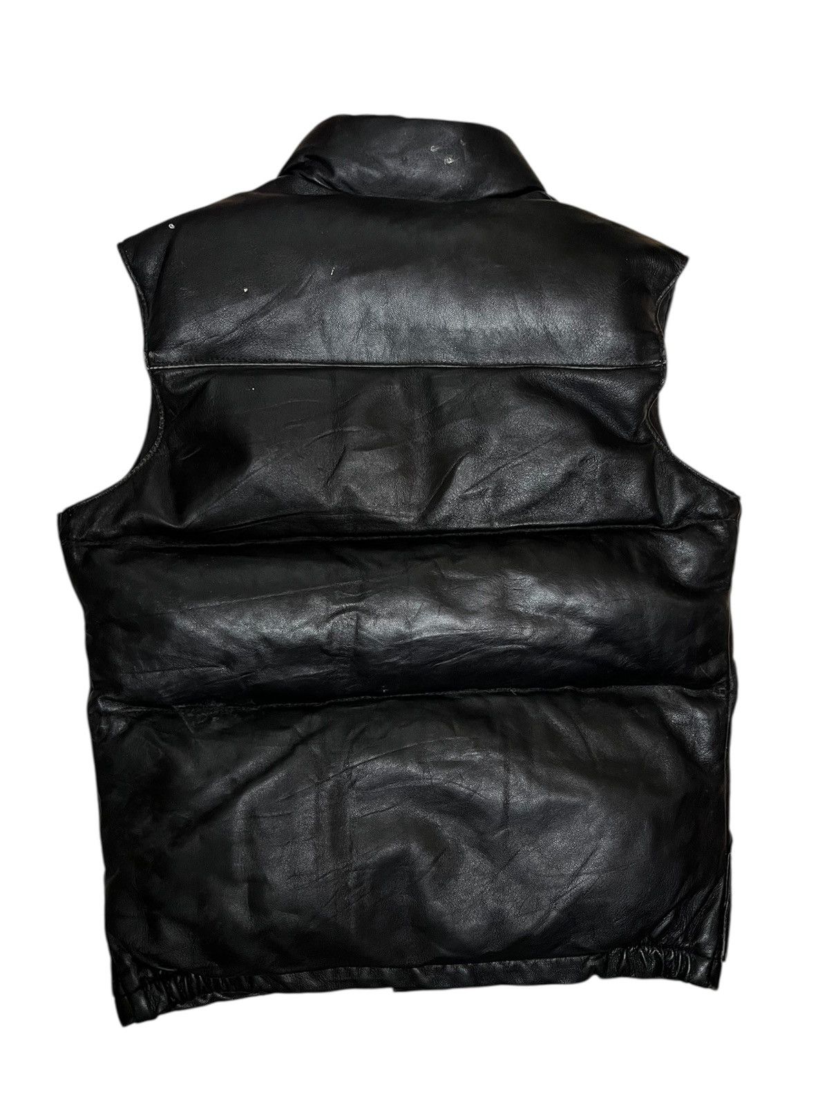 Vintage SCHOTT VEST LEATHER BUTTON ZIPPER Size US M / EU 48-50 / 2 - 3 Thumbnail