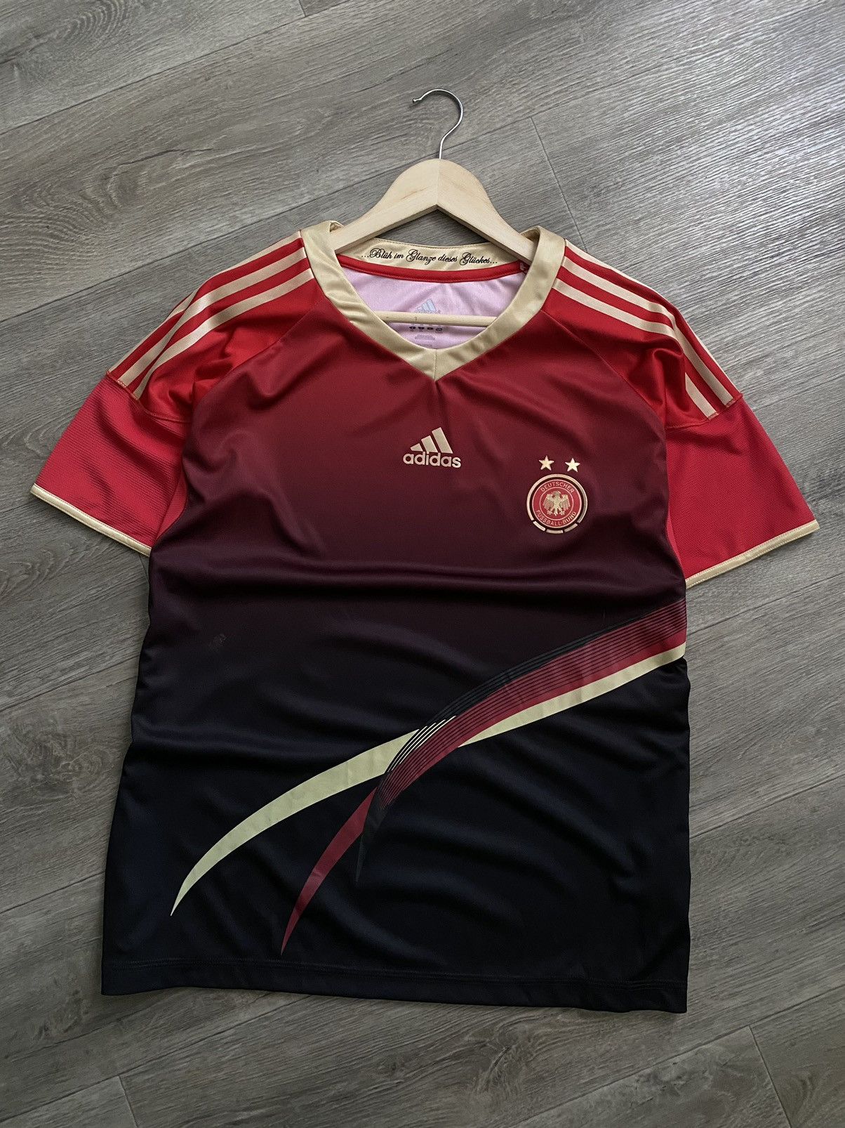 Adidas 🫧Adidas Climacool Soccer Football Jersey Tee Deutcher Bund Size US XL / EU 56 / 4 - 1 Thumbnail