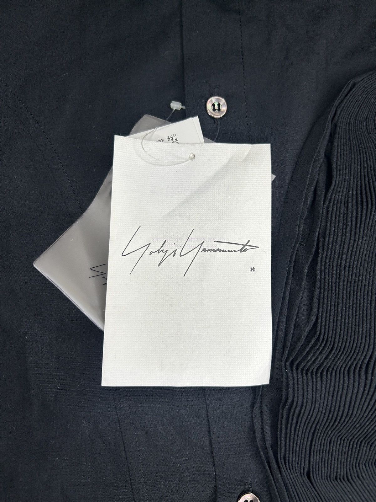 Yohji Yamamoto S/S 05 NWT YYPF Pleated Shirt Size S / US 4 / IT 40 - 11 Thumbnail